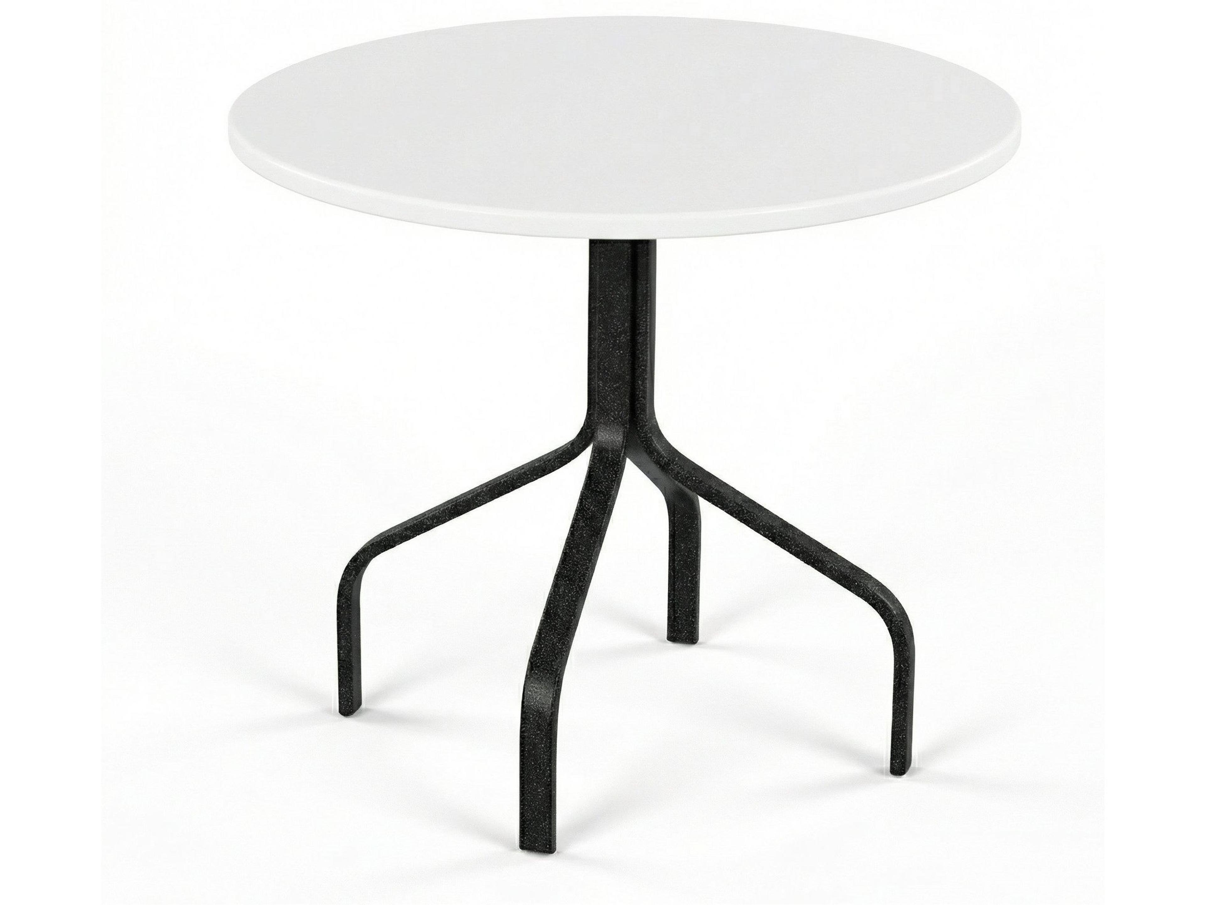 Windward Design Group Fiberglass Top Aluminum Round Outdoor Patio Dining Table