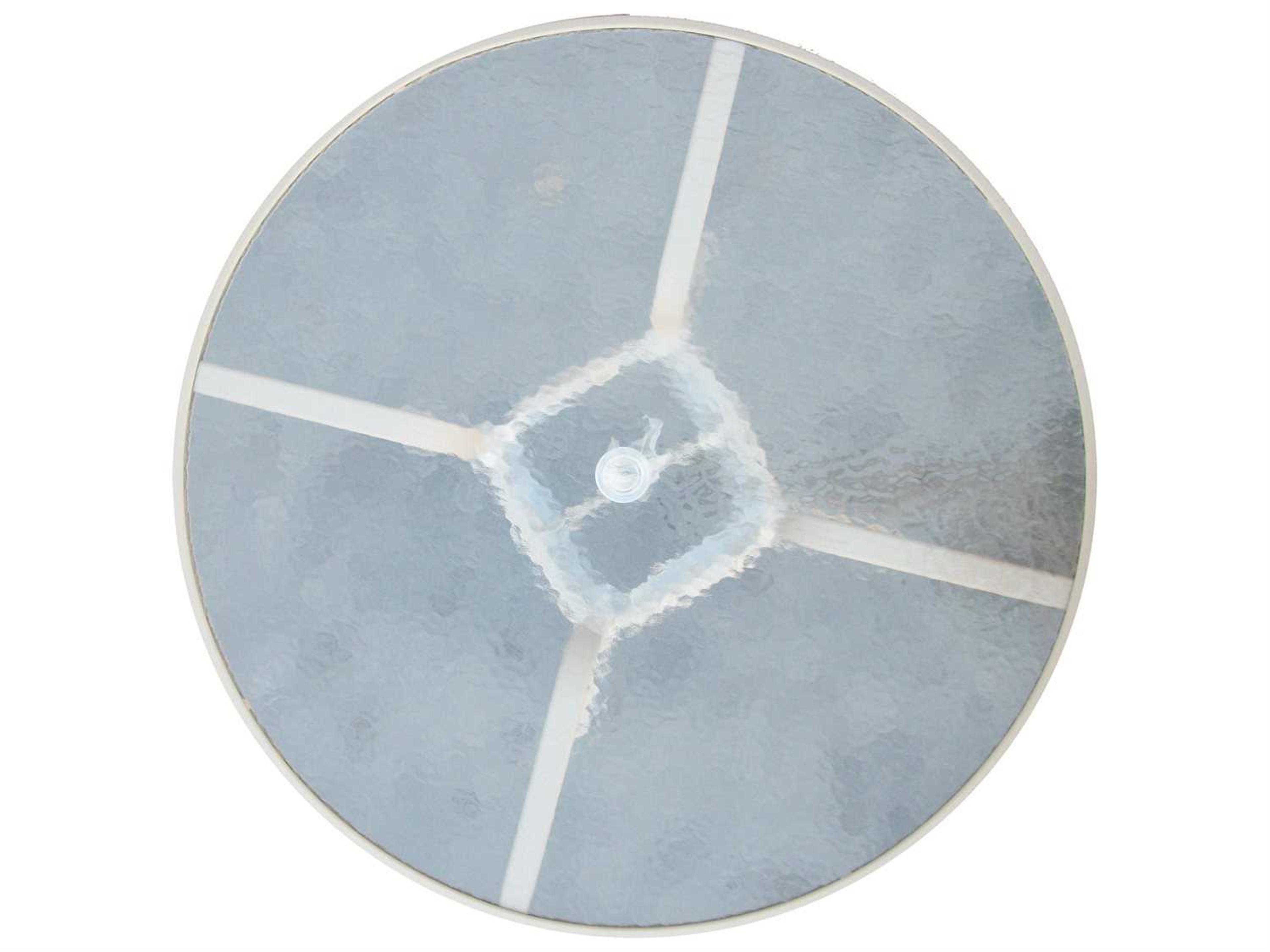 Windward Design Group Glass Top Aluminum Round Table