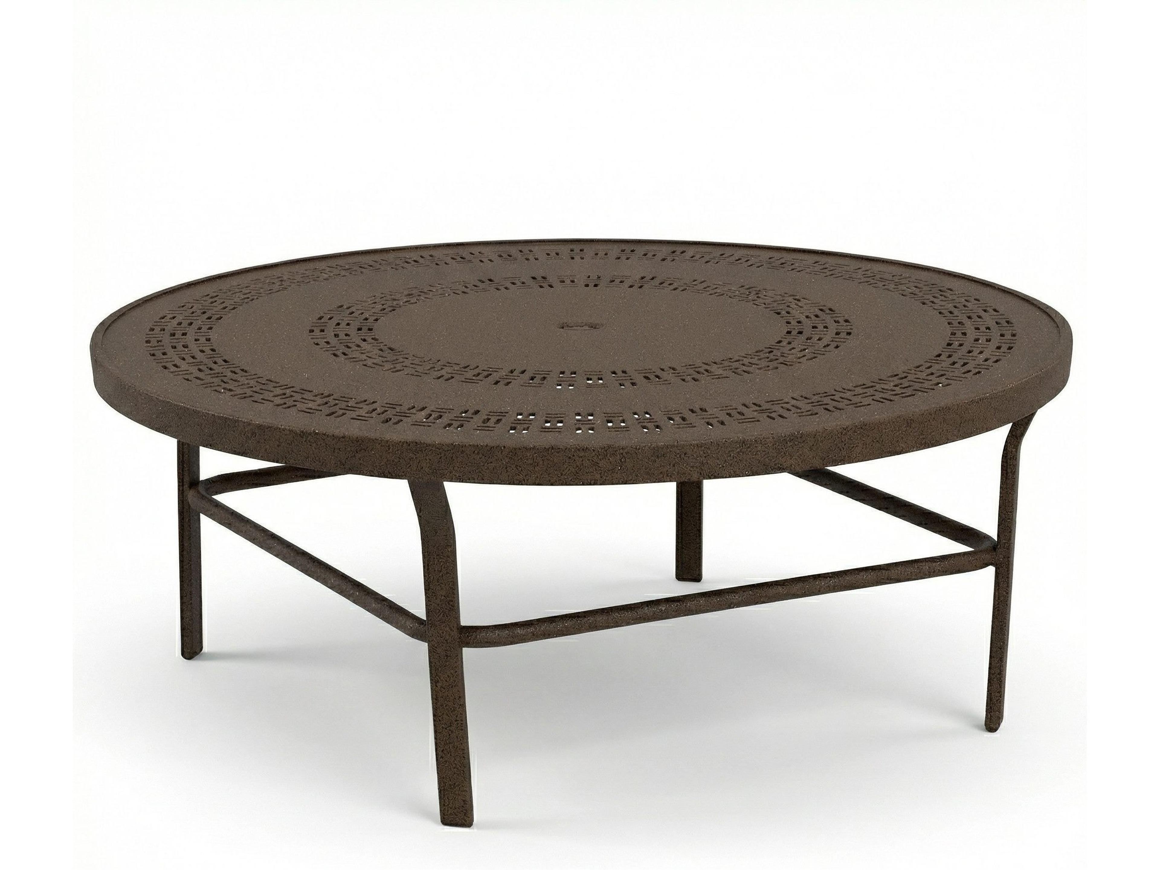 Windward Design Group Mayan Punched Aluminum Aluminum Round Outdoor Conversation Table