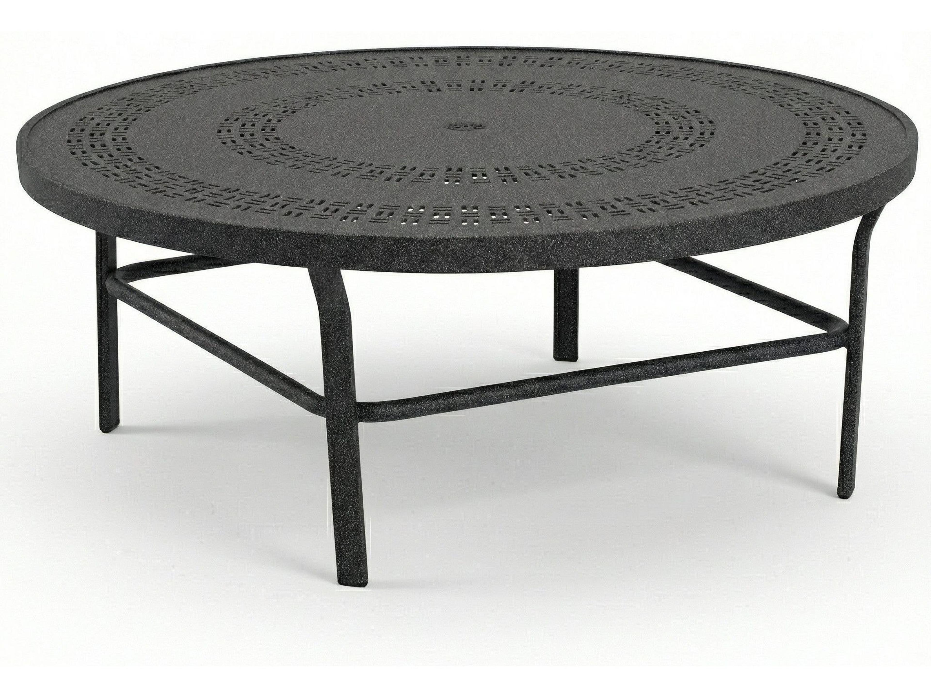 Windward Design Group Mayan Punched Aluminum Aluminum Round Outdoor Conversation Table