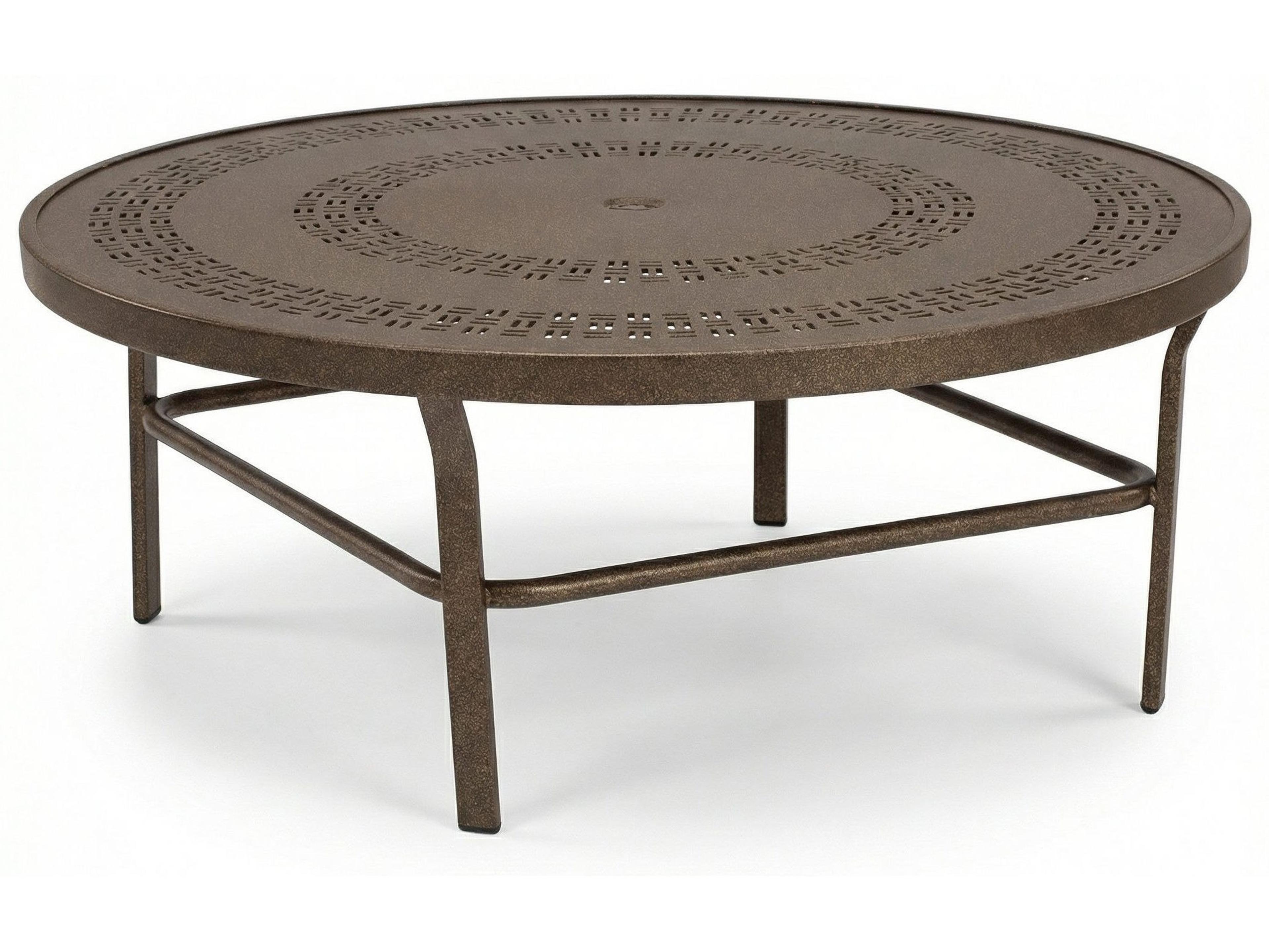 Windward Design Group Mayan Punched Aluminum Aluminum Round Outdoor Conversation Table