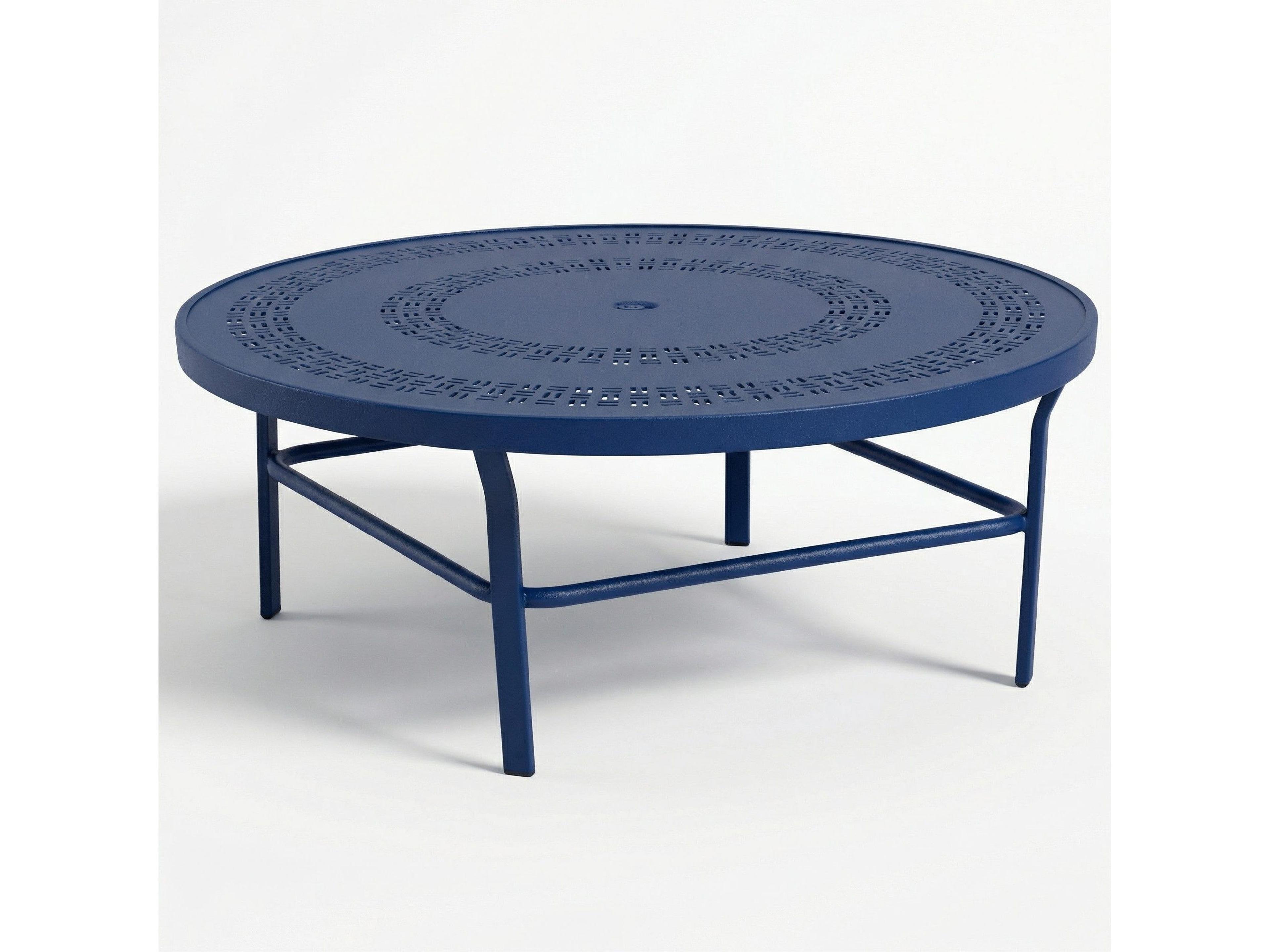 Windward Design Group Mayan Punched Aluminum Aluminum Round Outdoor Conversation Table