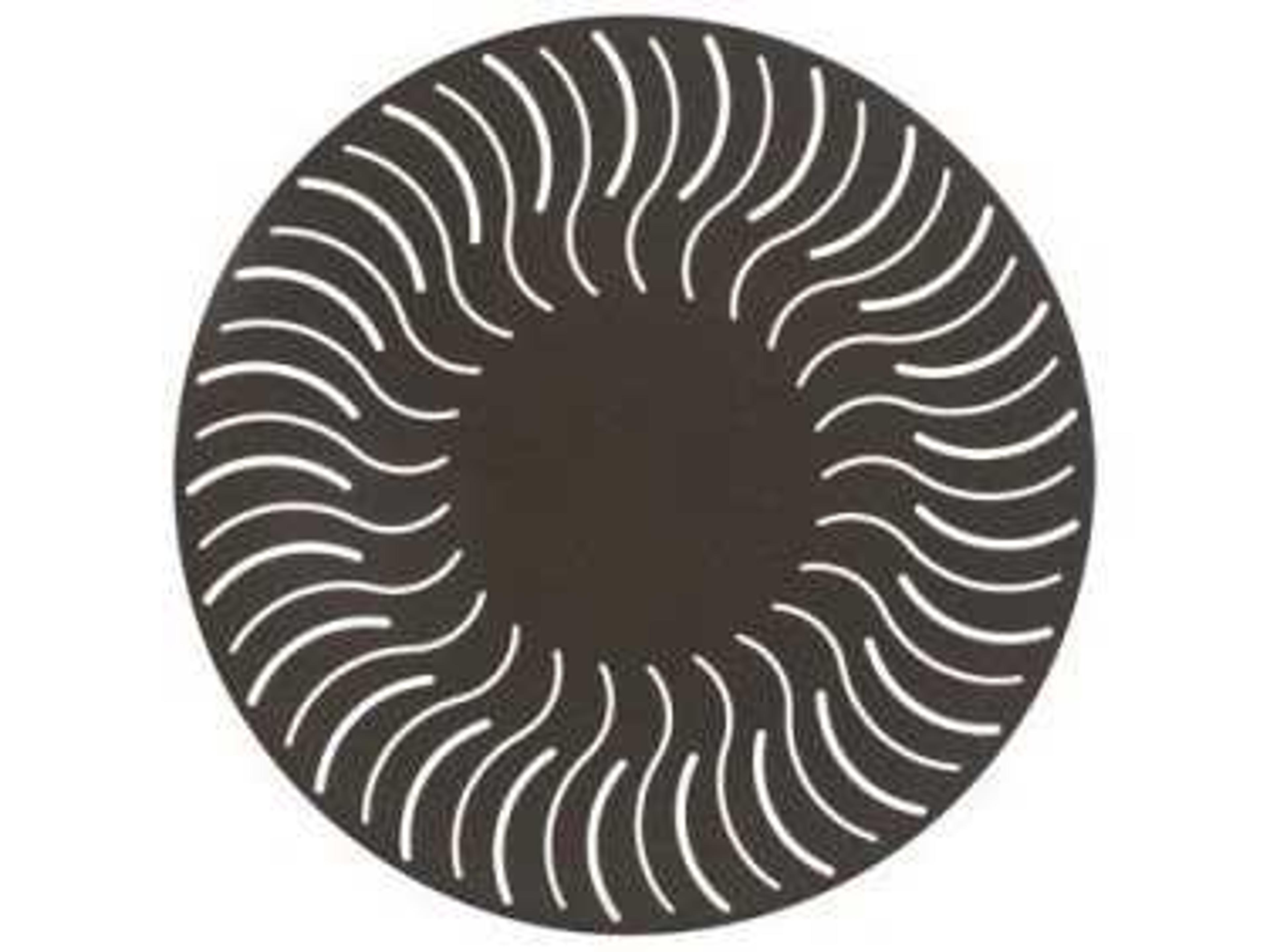 Windward Design Group Sunburst Punched Aluminum Round Table