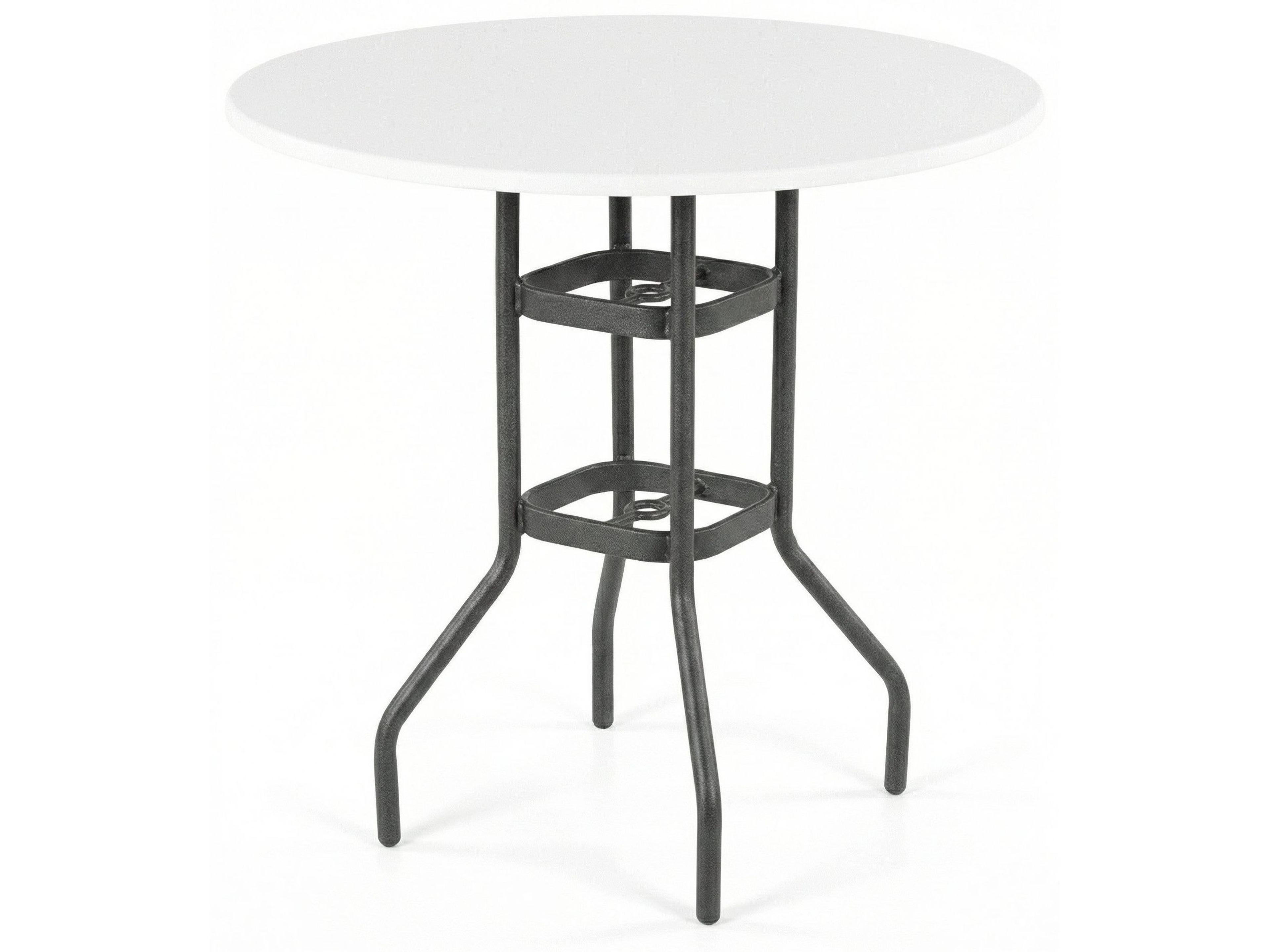 Fiberglass Top Aluminum Round Bar Table