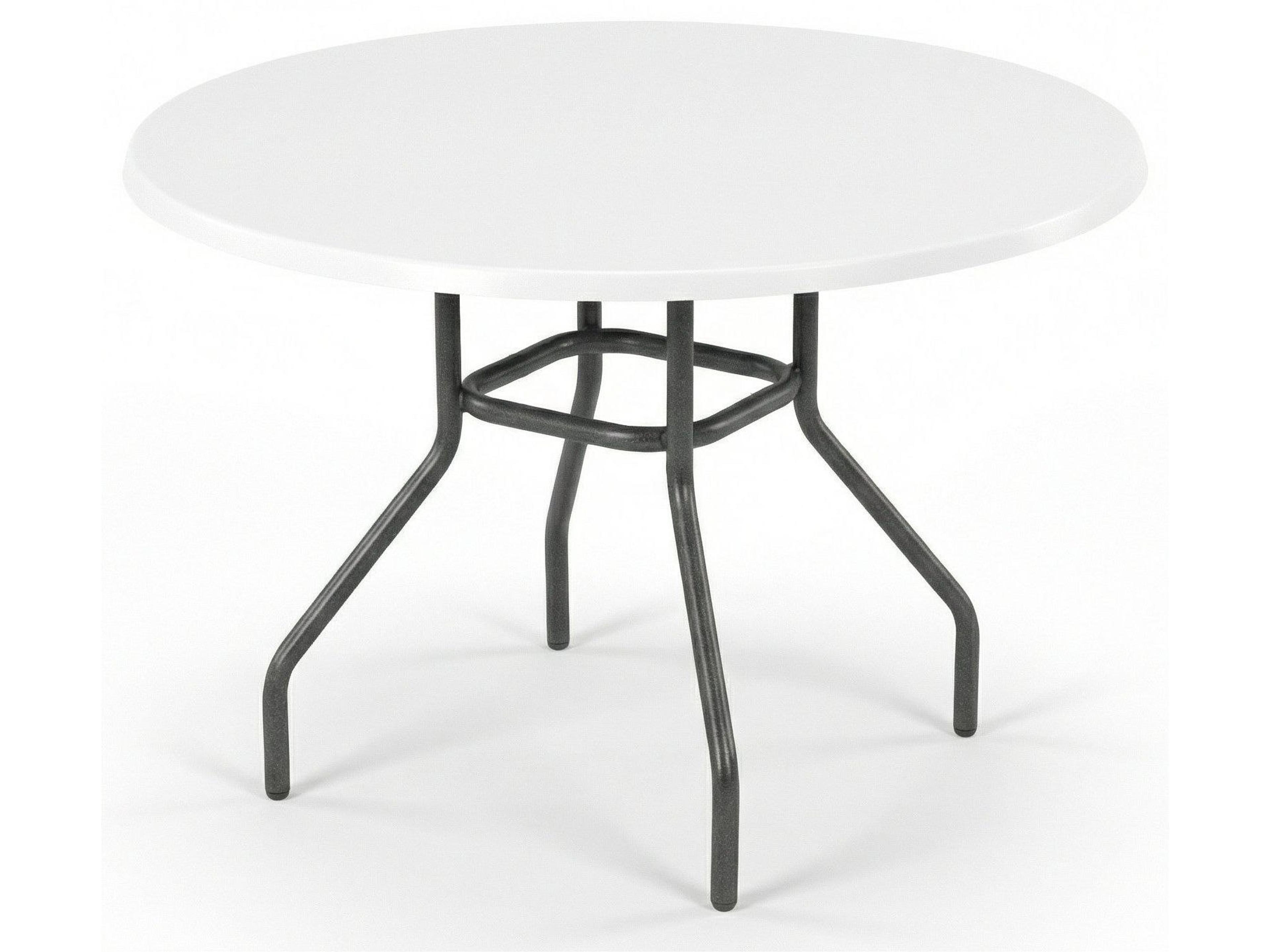 Fiberglass Top Aluminum Round Dining Table