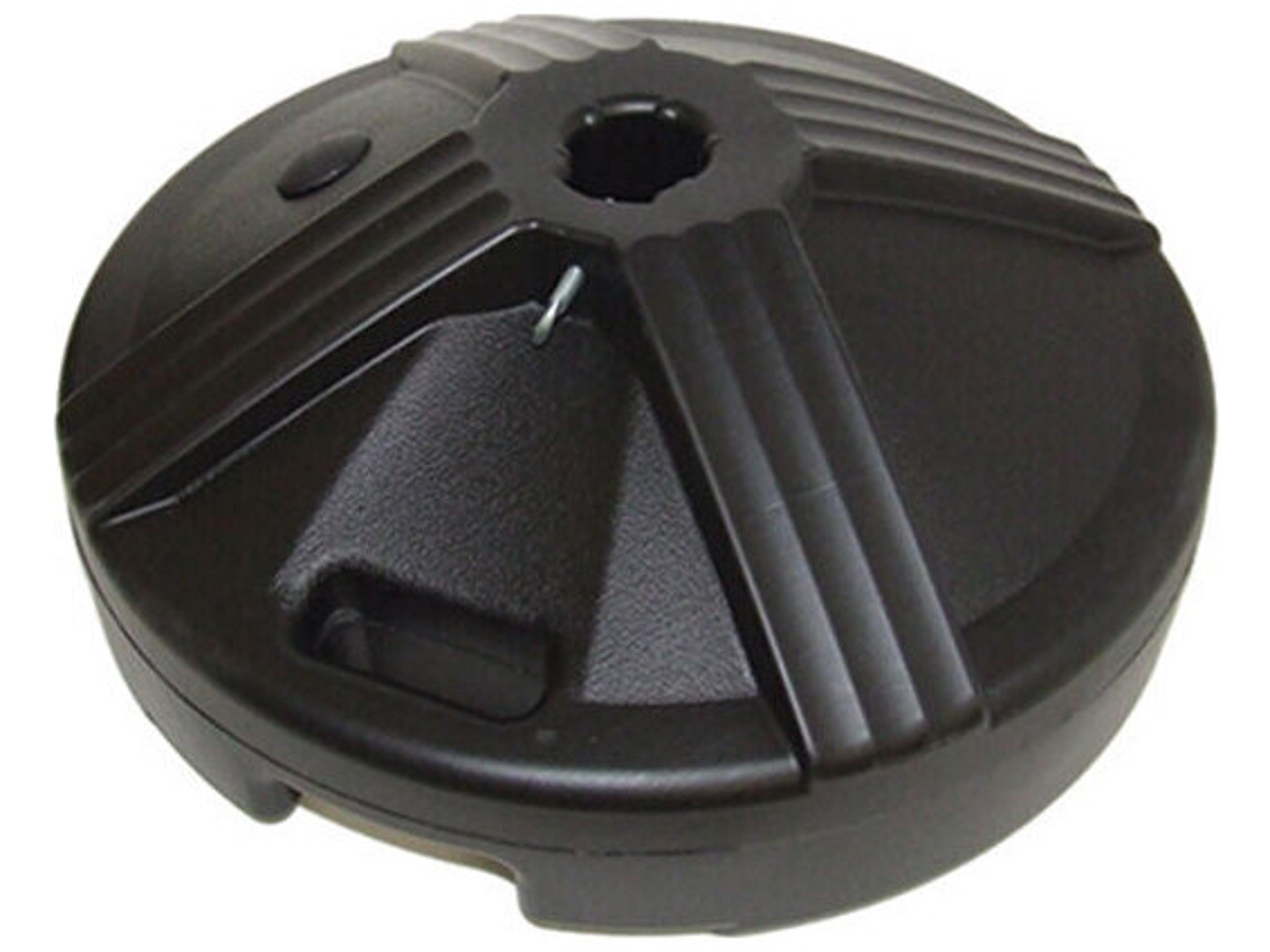50lbs Black Resin Umbrella Umbrella Base, Concrete Filled-Under Tables Only