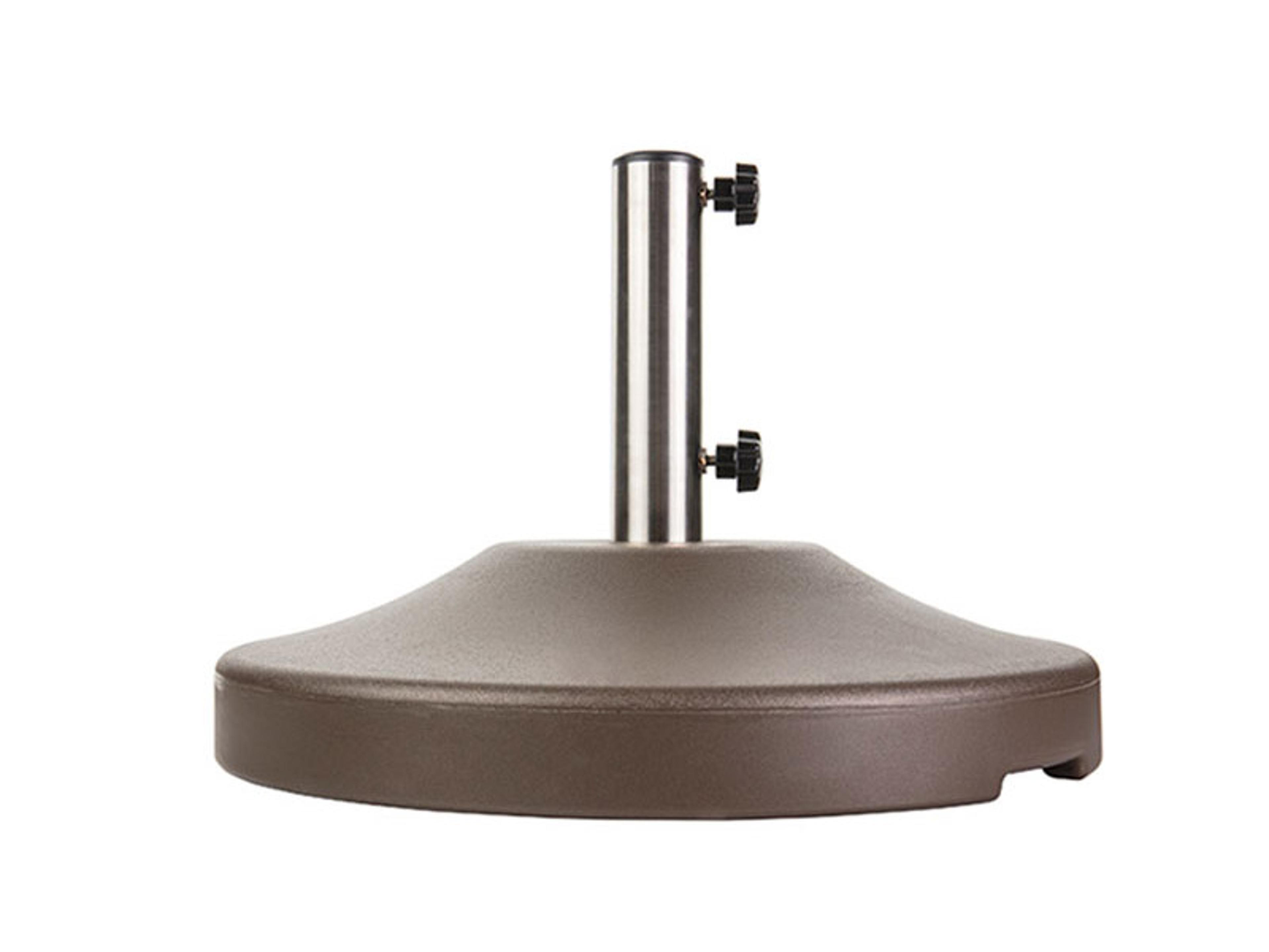 80lbs Concrete Umbrella Base - Bronze Umbrella Base with Steel Pole-Under Tables Only