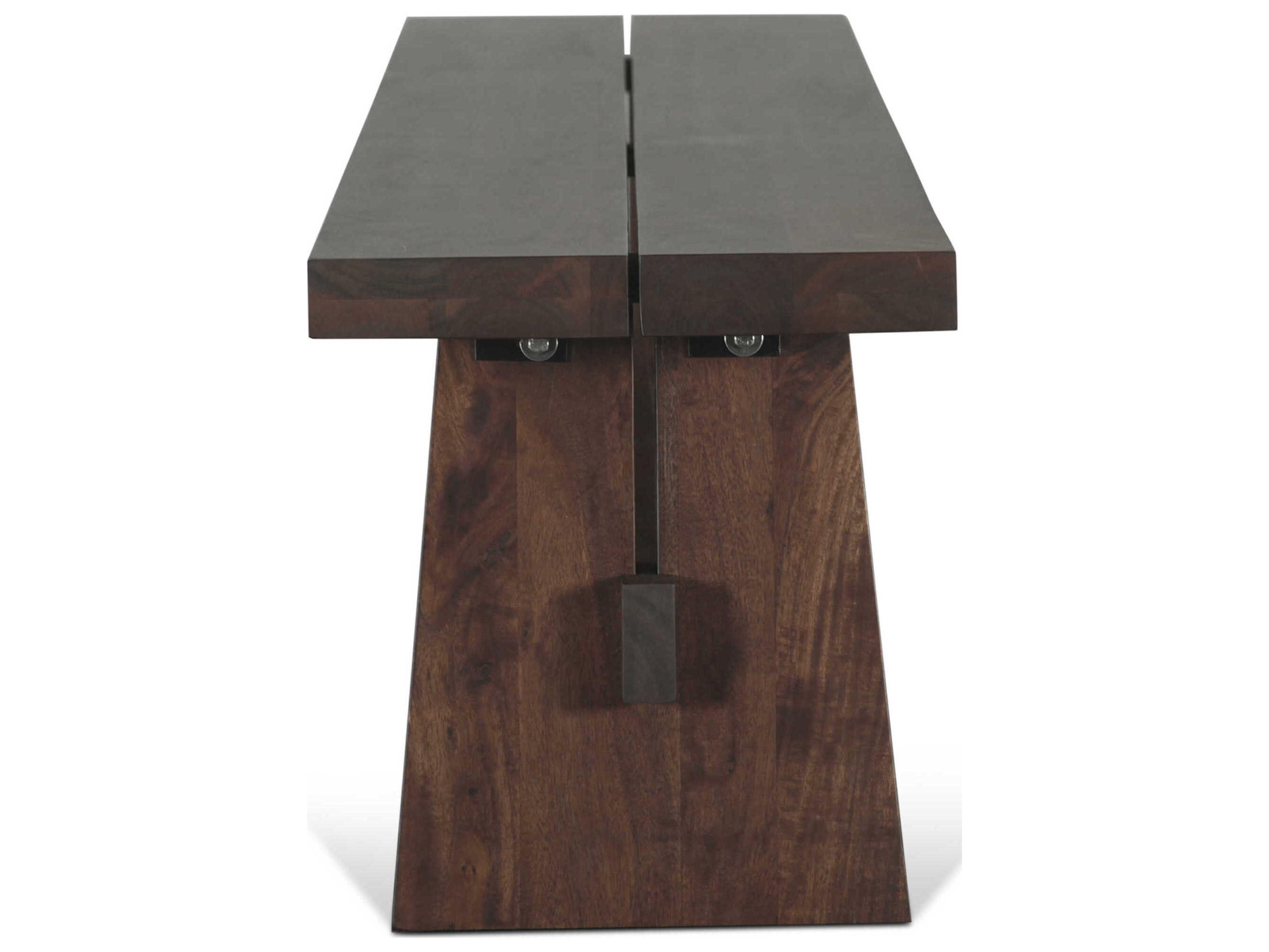 World Interiors Acadia Coffee Bean Brown Accent Bench