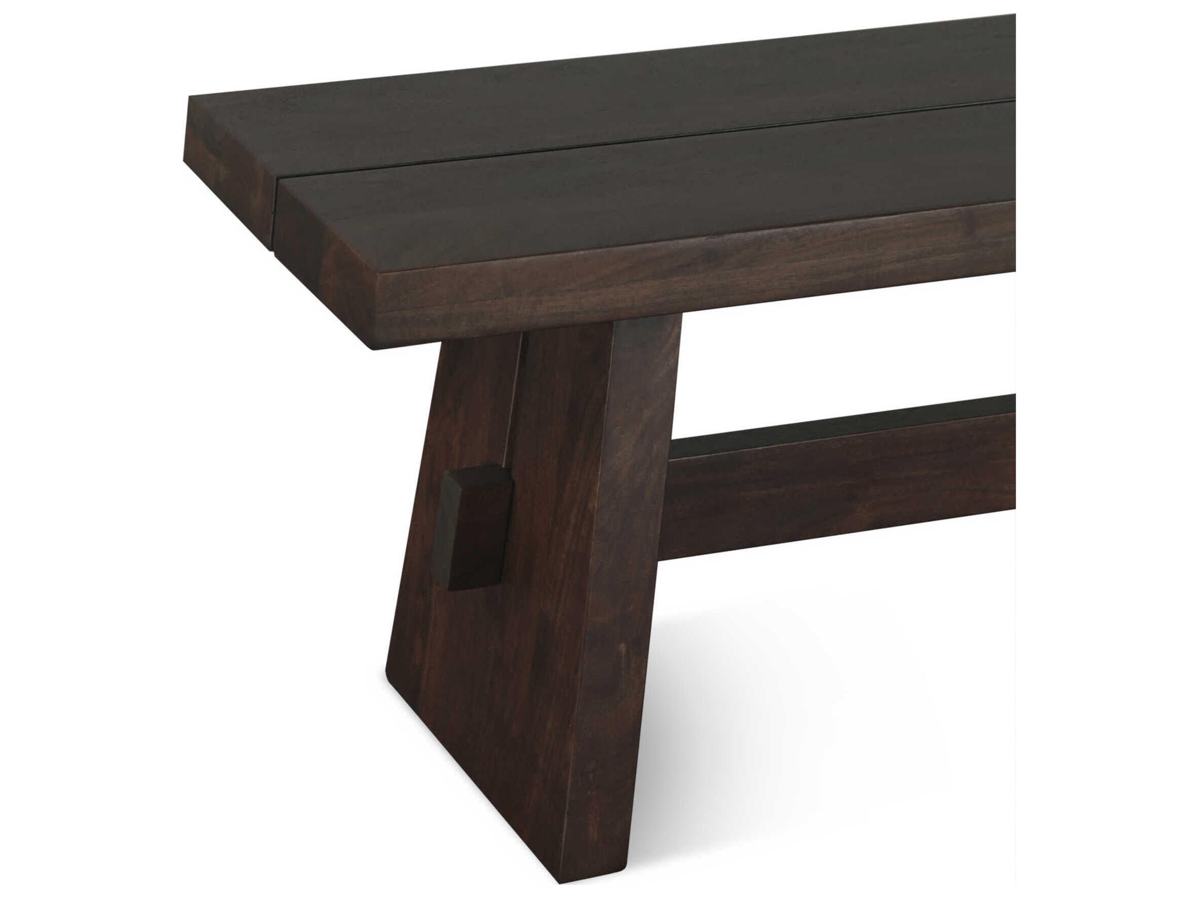 World Interiors Acadia Coffee Bean Brown Accent Bench