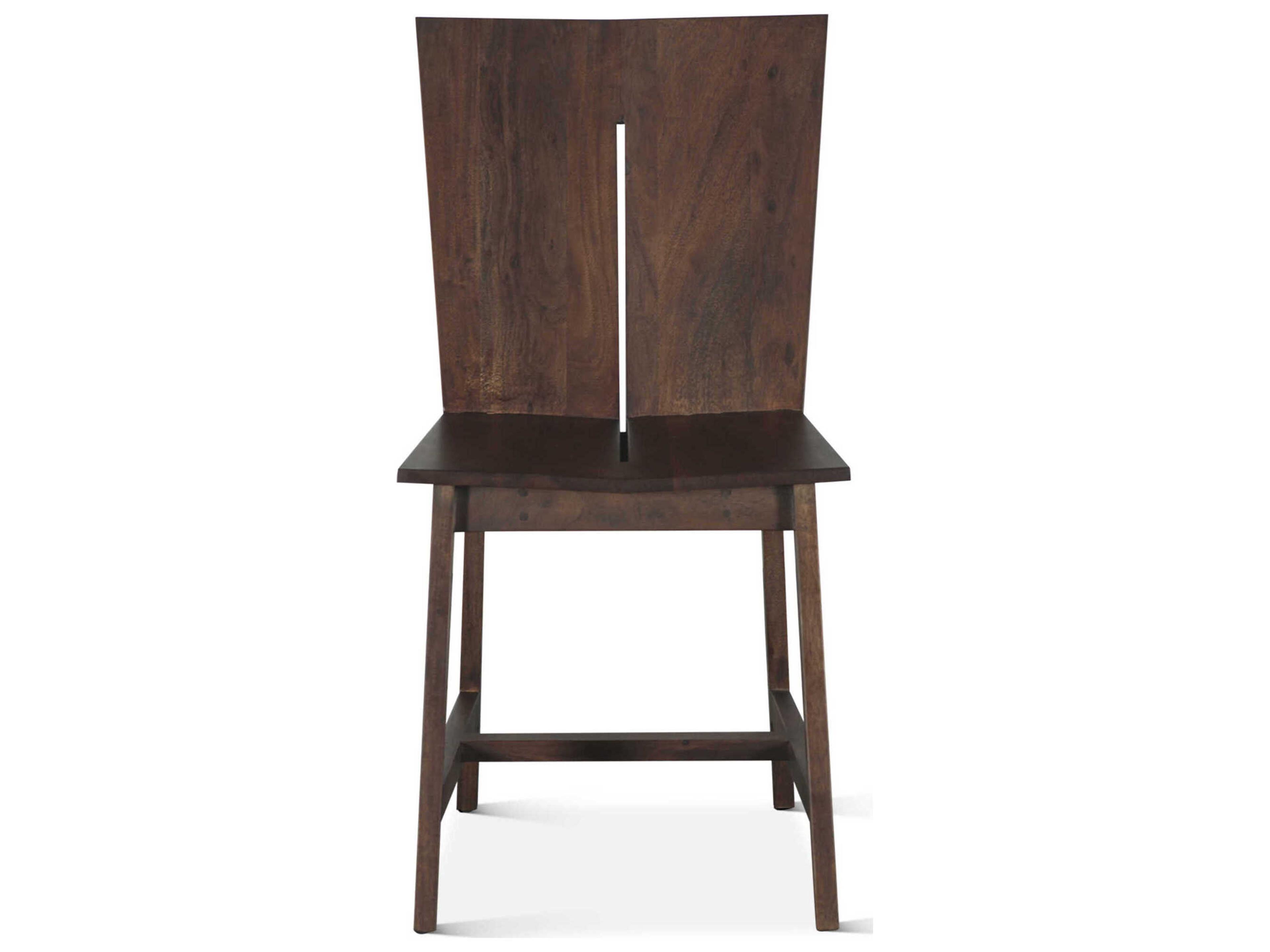 World Interiors Acadia Acacia Wood Brown Armless Dining Chair