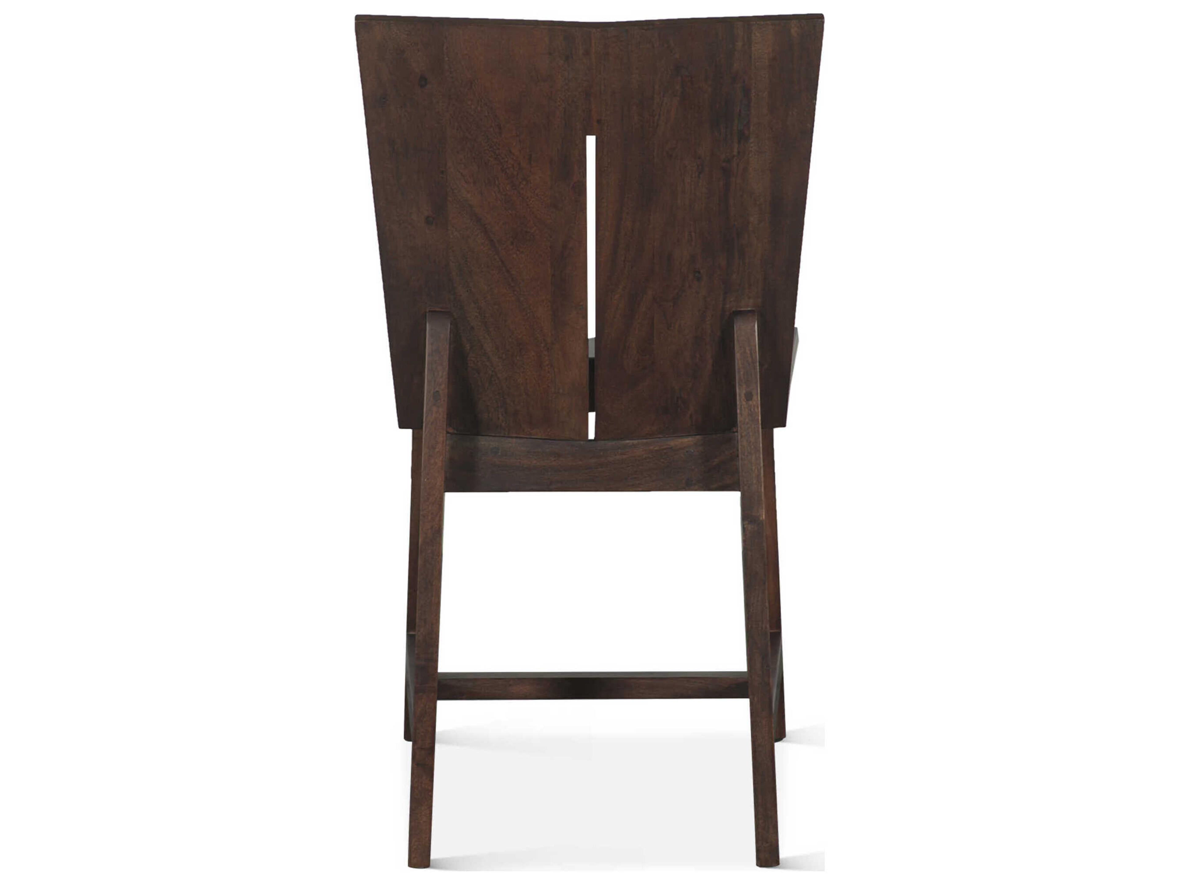 World Interiors Acadia Acacia Wood Brown Armless Dining Chair