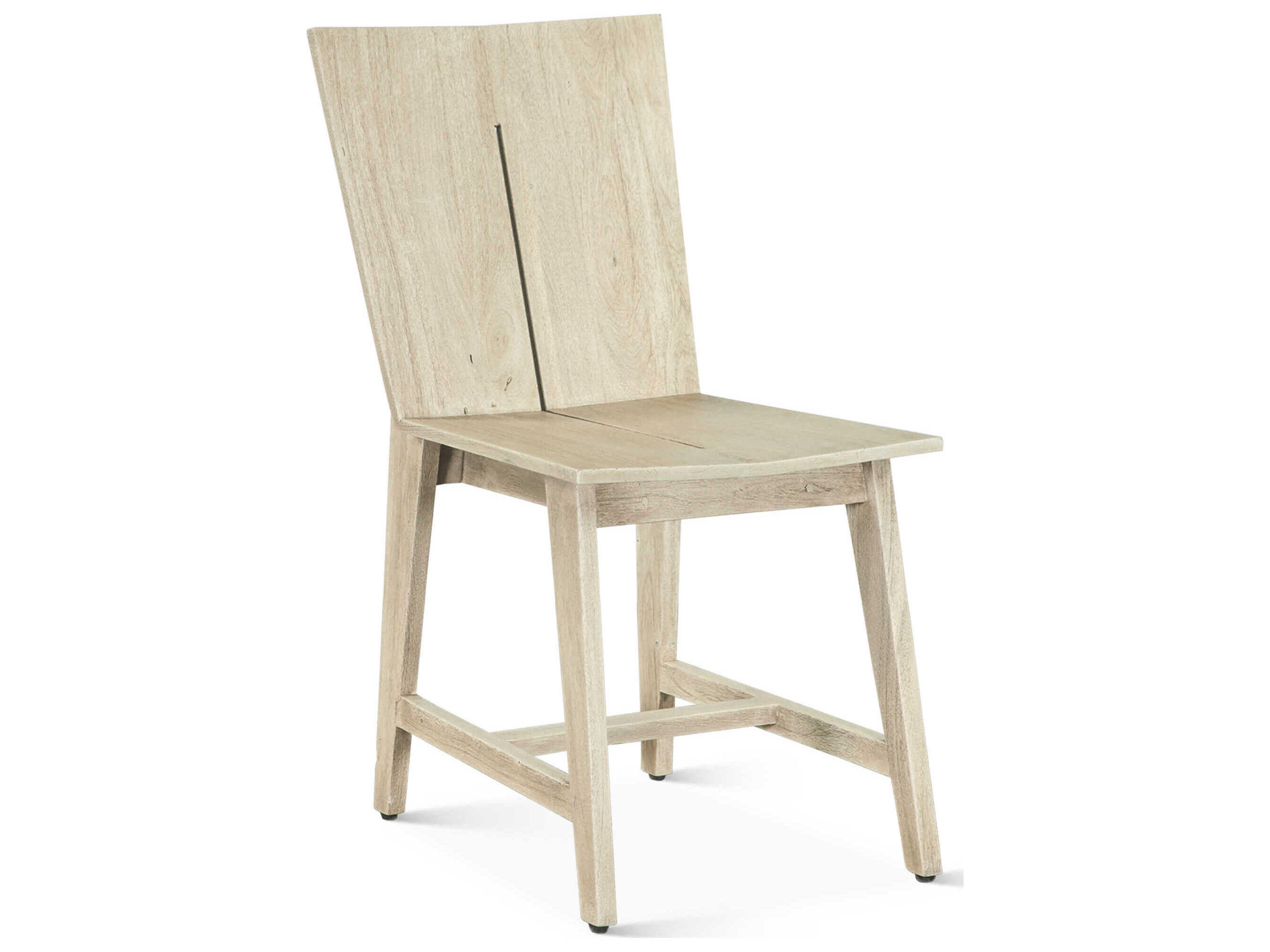 Acadia Acacia Wood Beige Armless Dining Chair