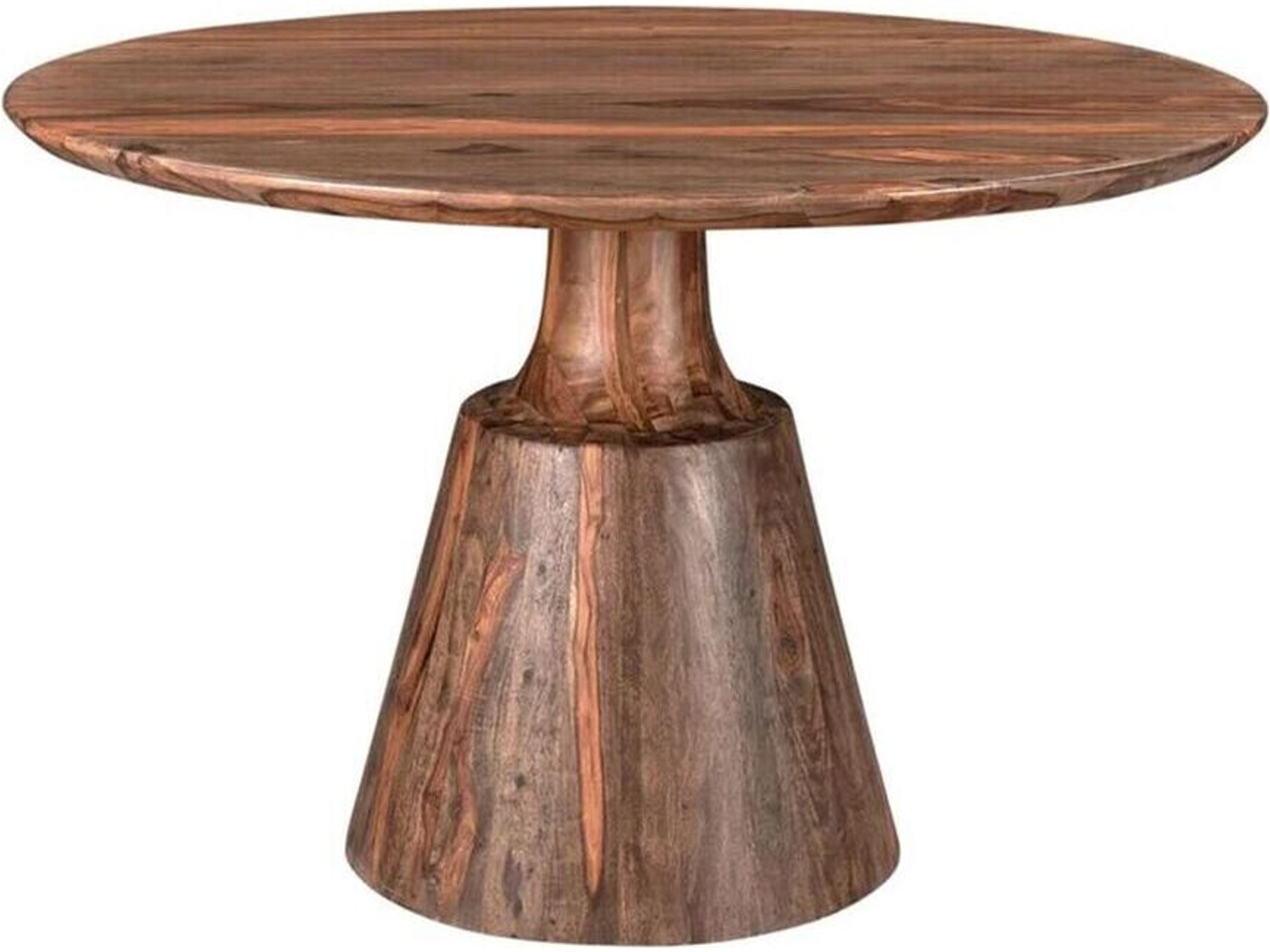 Acres Round Wood Brownstone Brown Dining Table