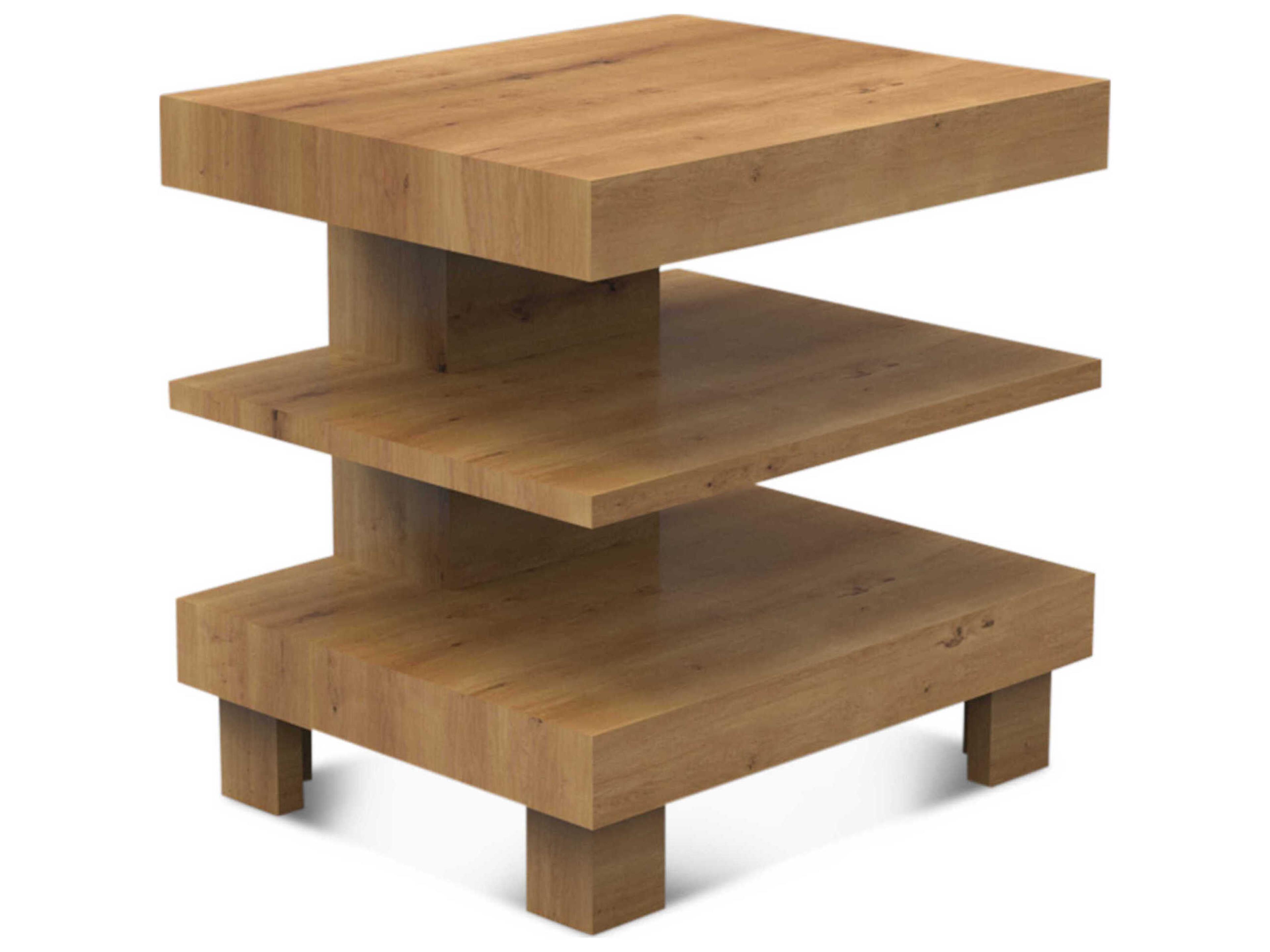 World Interiors Alpine Rectangular Wood End Table