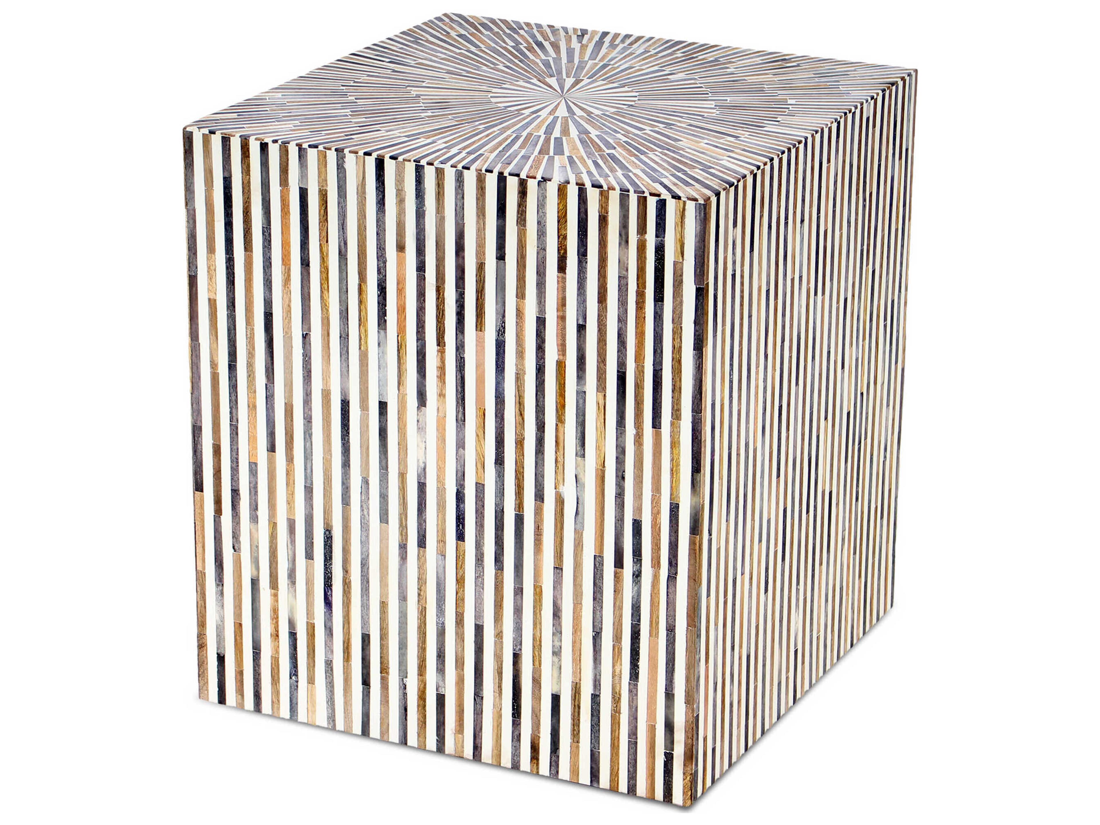 World Interiors Alexandria Square Wood End Table