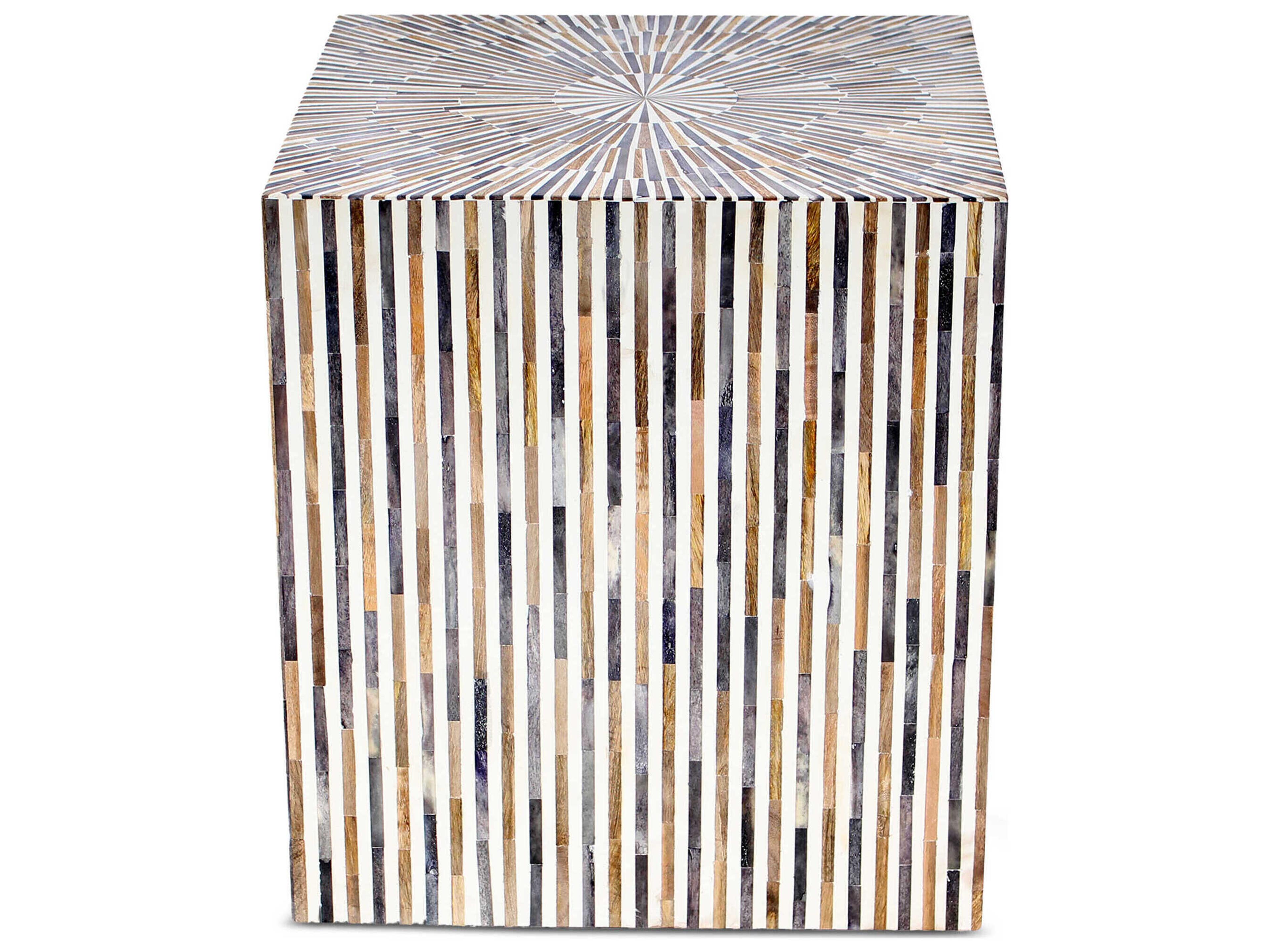 World Interiors Alexandria Square Wood End Table