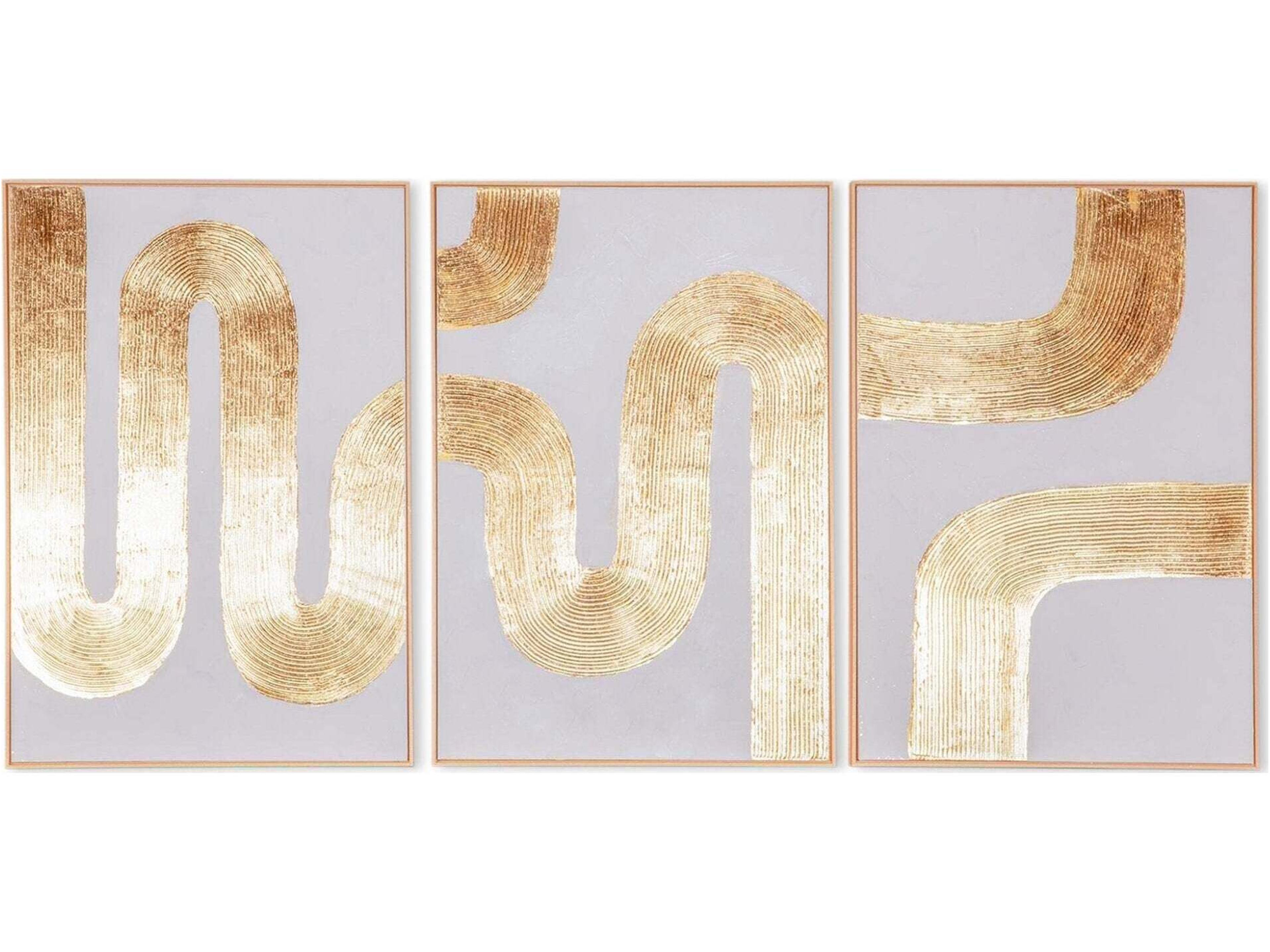 Pulse Pattern Motif Canvas Wall Art