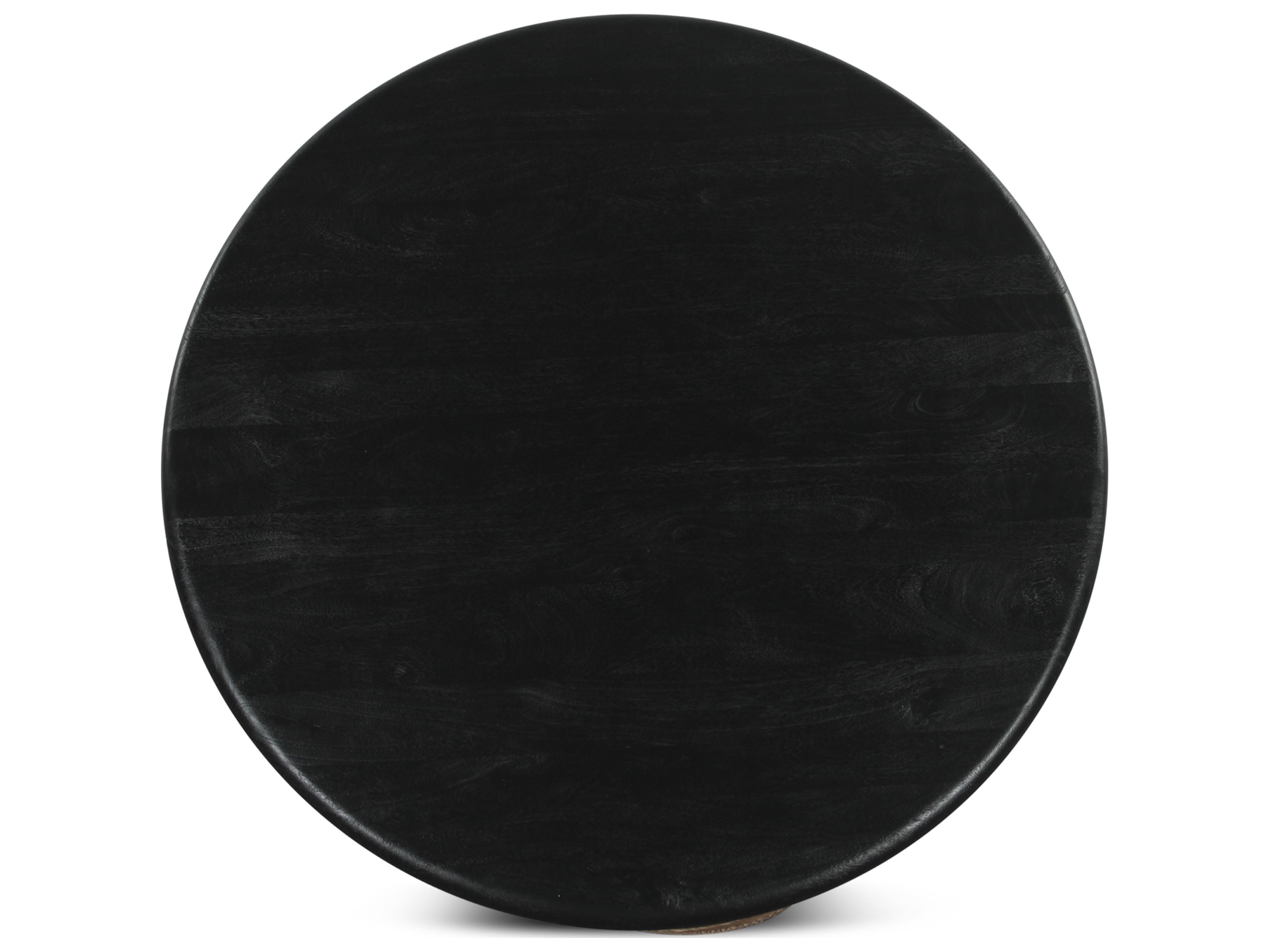 World Interiors Bakio Round Wood Sleek Dining Table