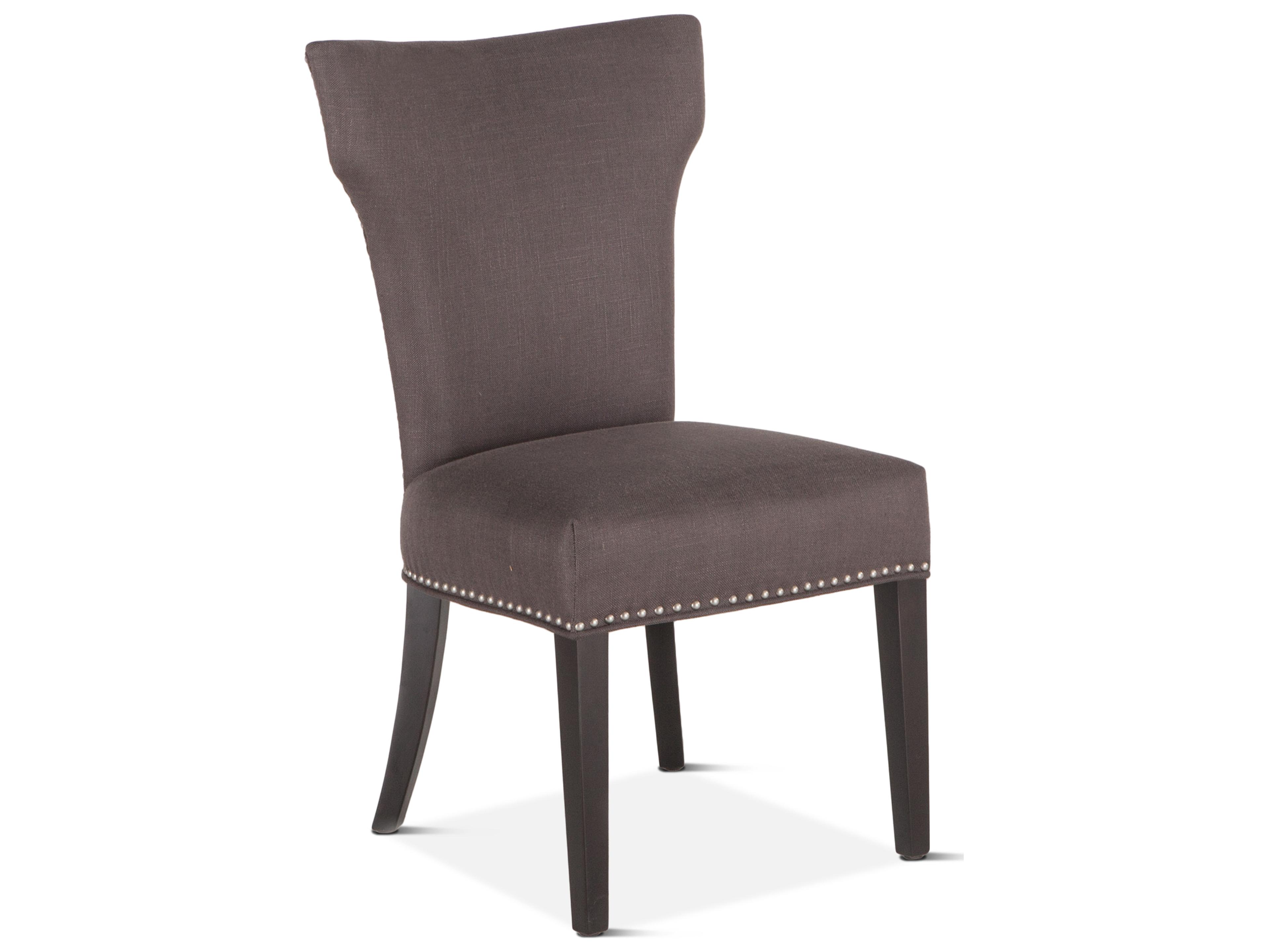 World Interiors Quincy Birch Wood Gray Upholstered Armless Dining Chair
