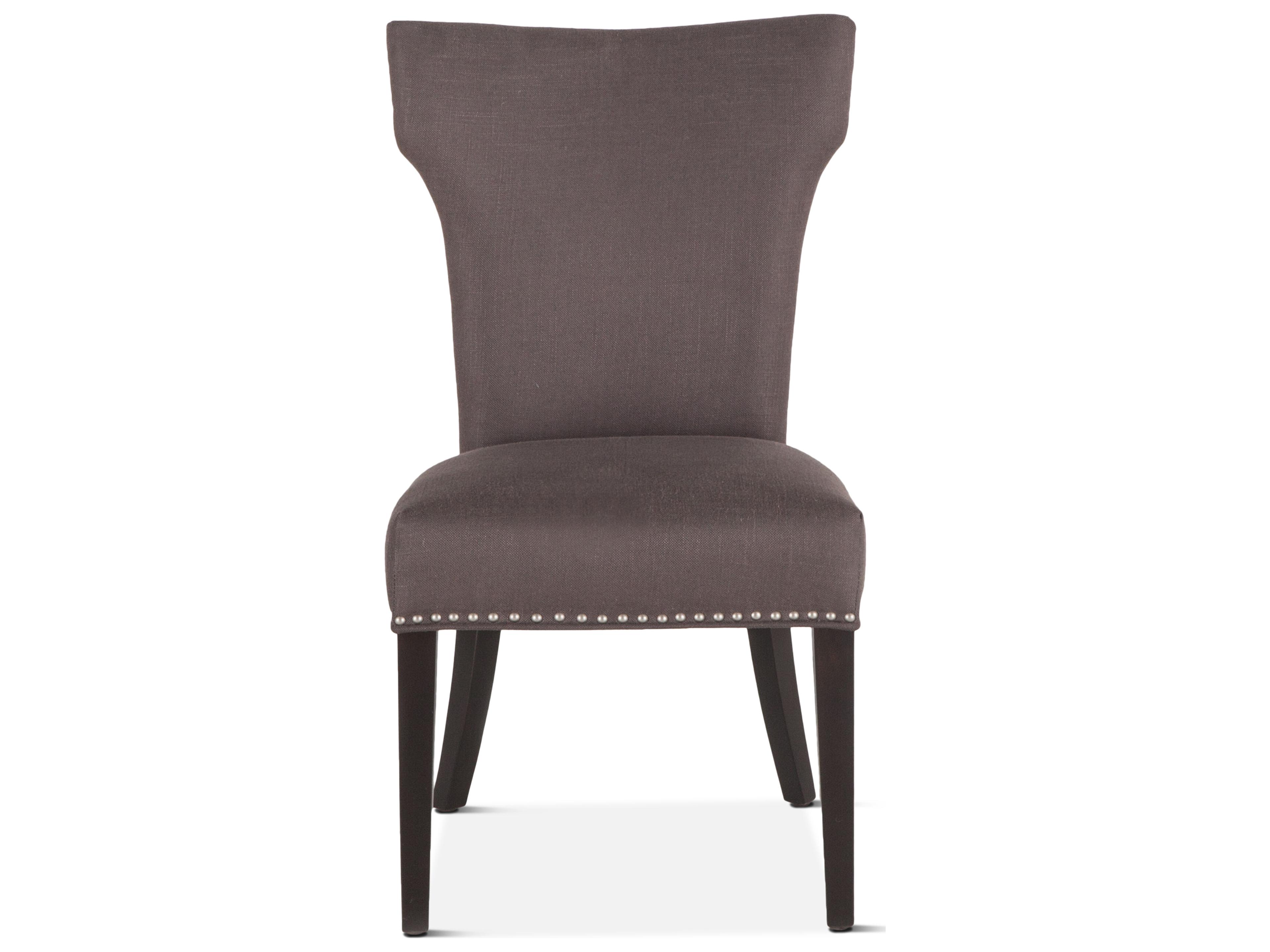 World Interiors Quincy Birch Wood Gray Upholstered Armless Dining Chair