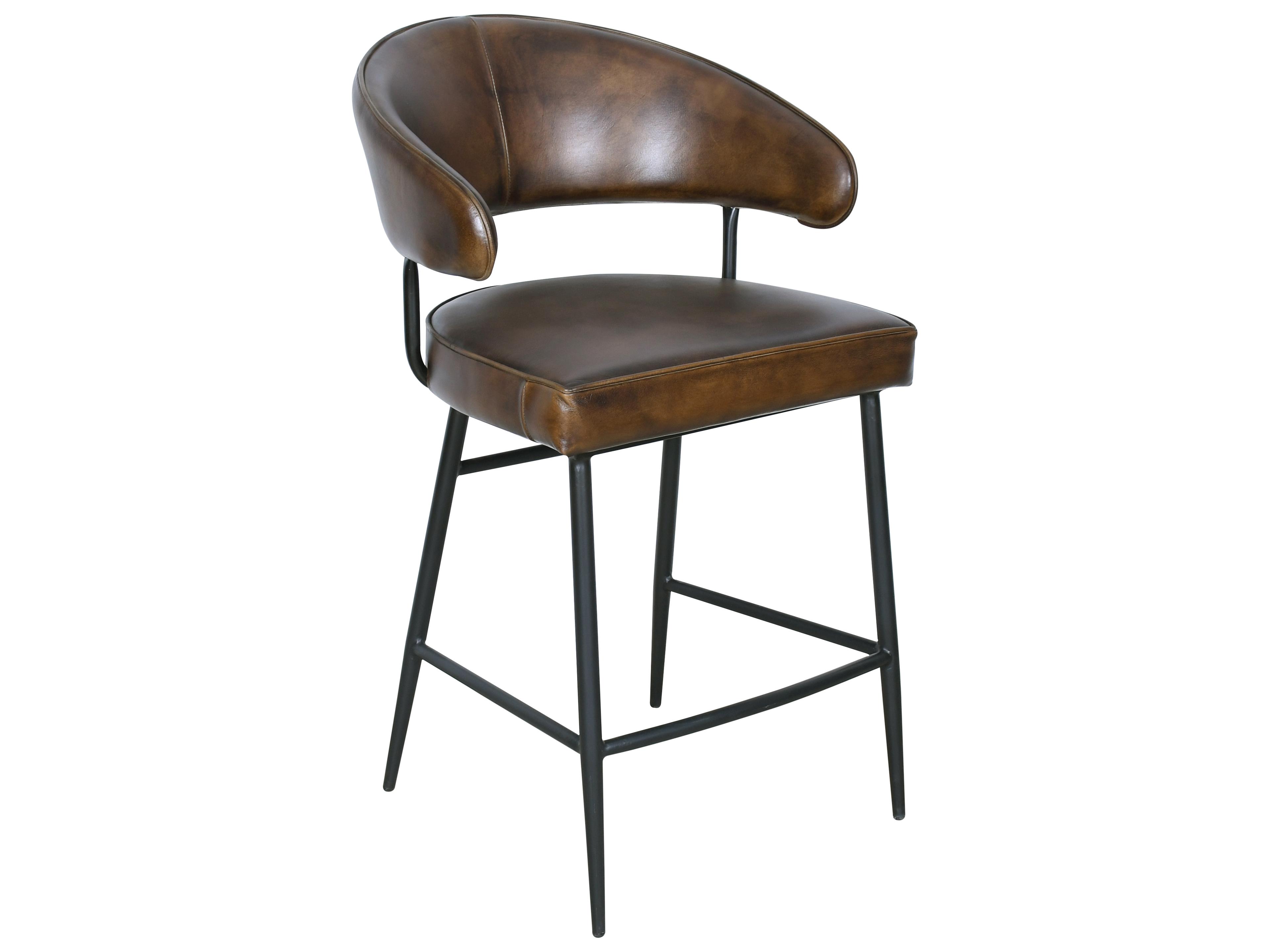 Brisbane Hand Washed Leather Counter Stool