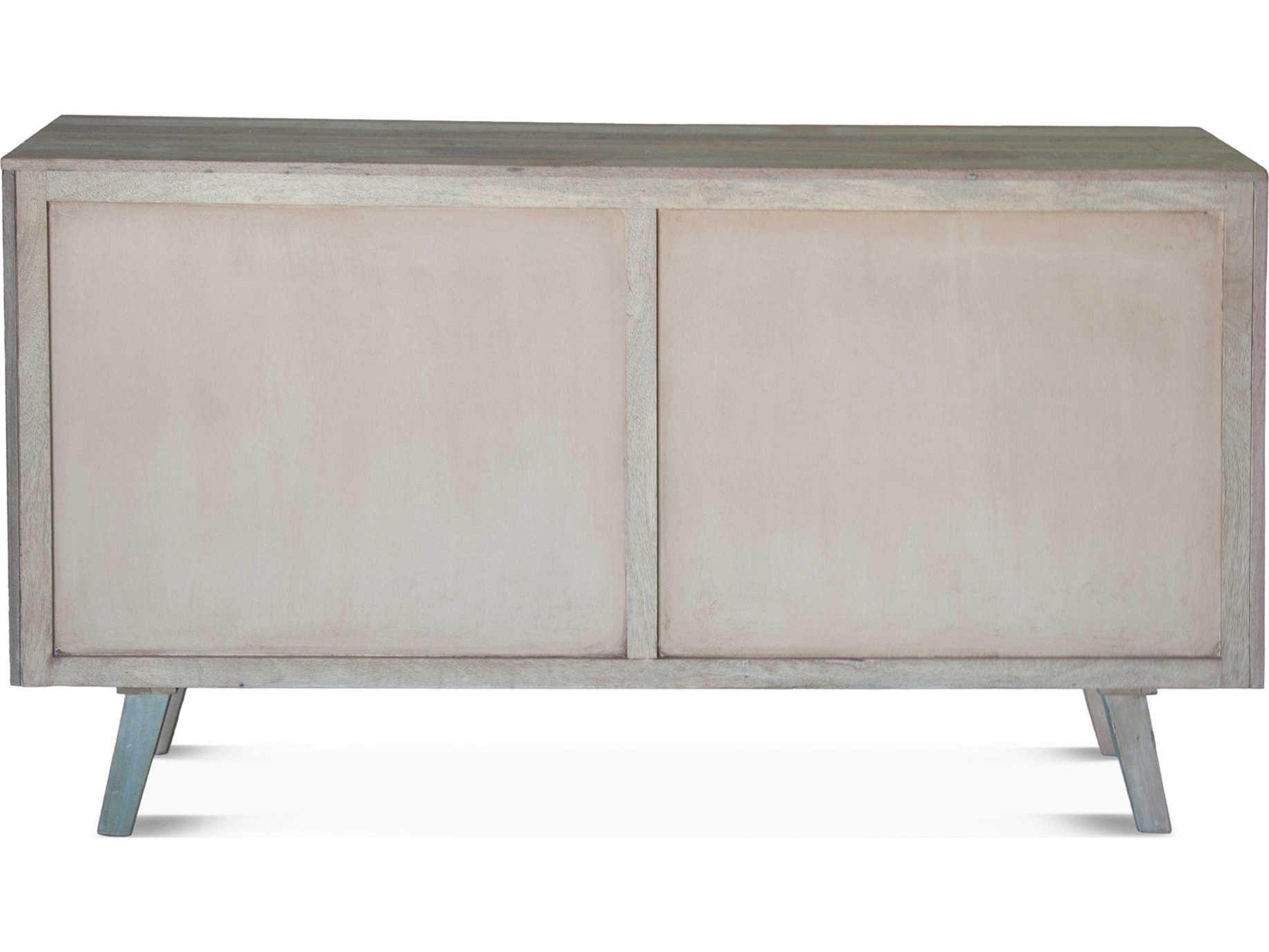 World Interiors Cordoba 61" Teak Wood Vintage Teal Sideboard