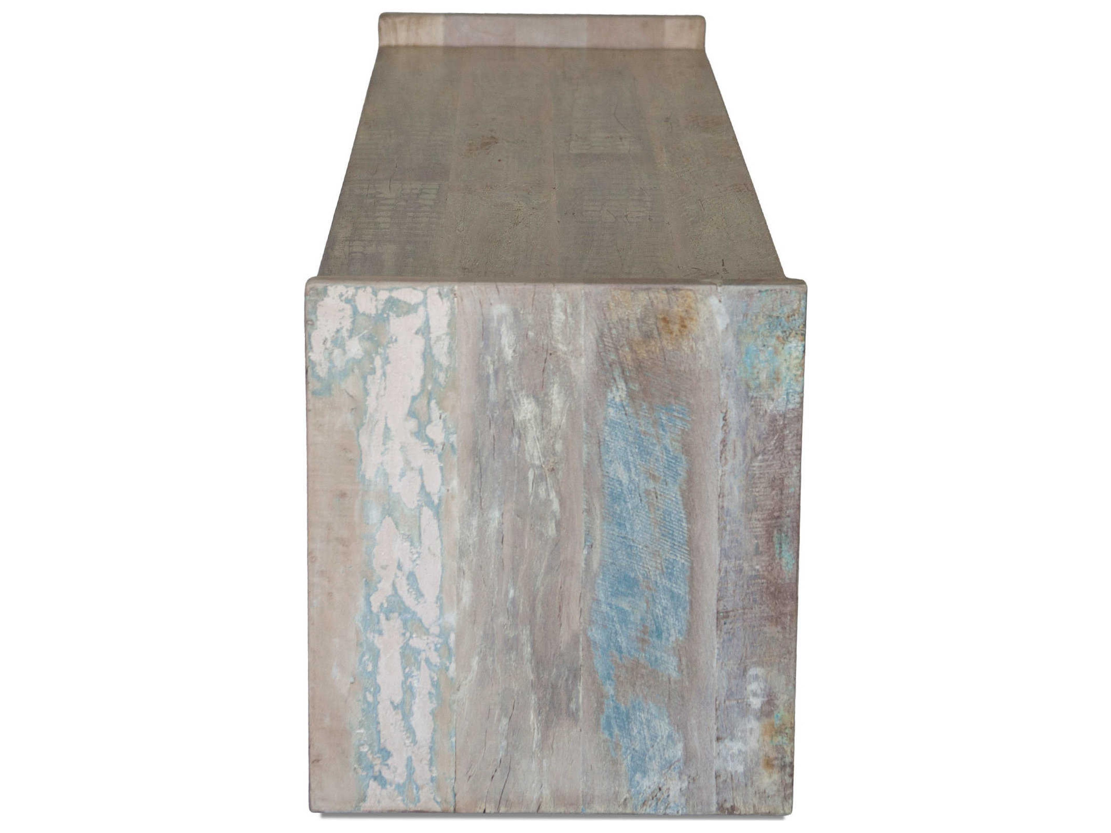 World Interiors Cordoba Vintage Teal Blue Accent Bench