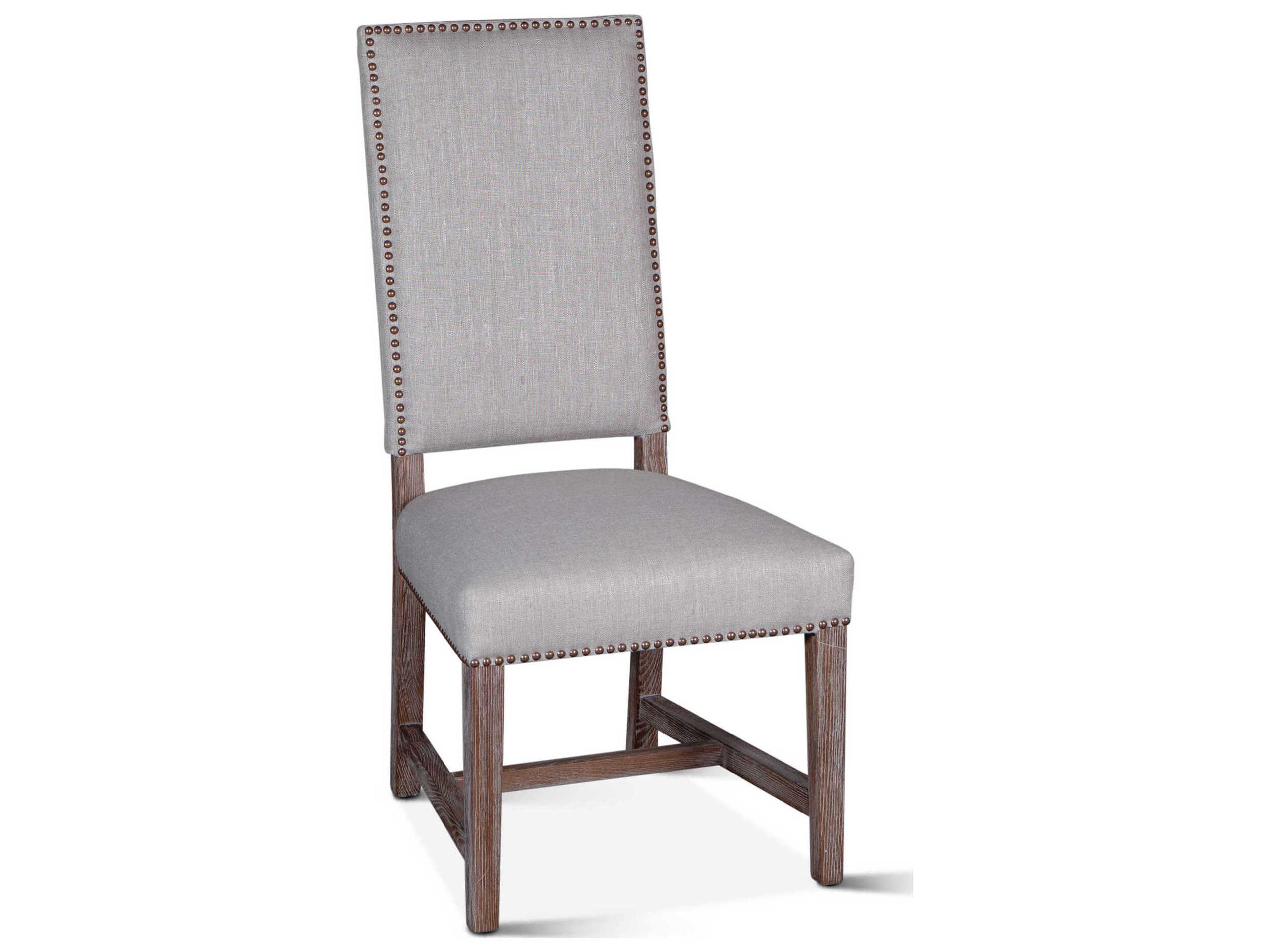 Dani Birch Wood Beige Upholstered Side Dining Chair
