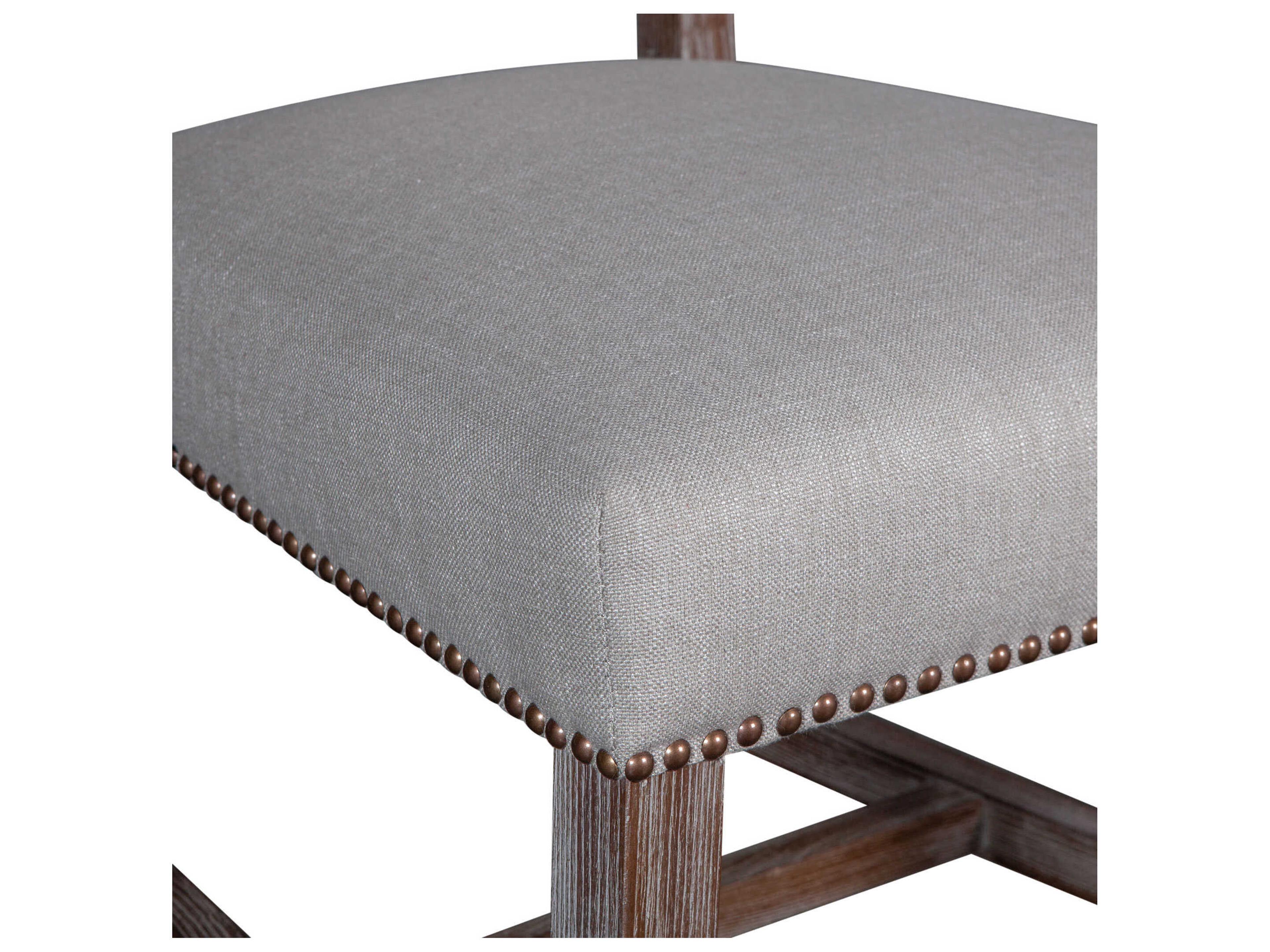 World Interiors Dani Birch Wood Beige Upholstered Side Dining Chair