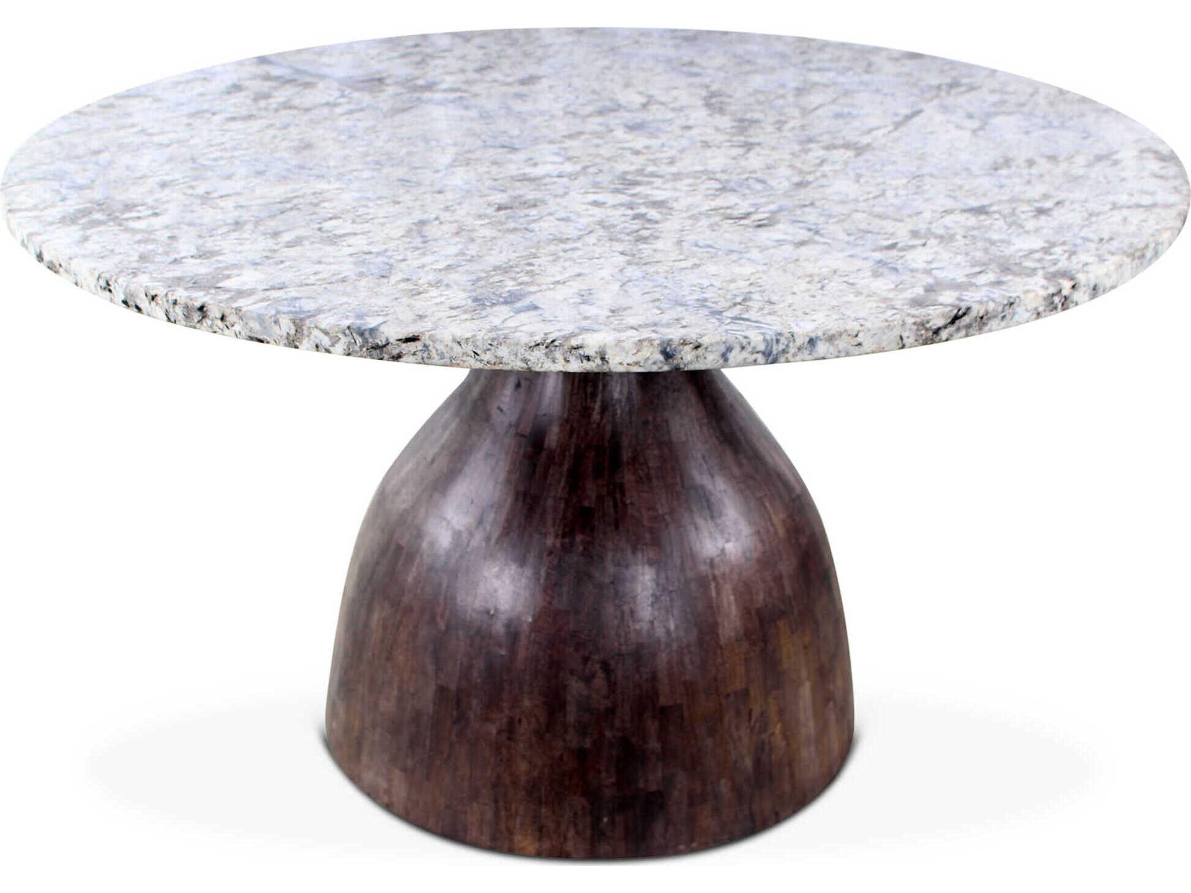 World Interiors Fargo Round Marble Dining Table