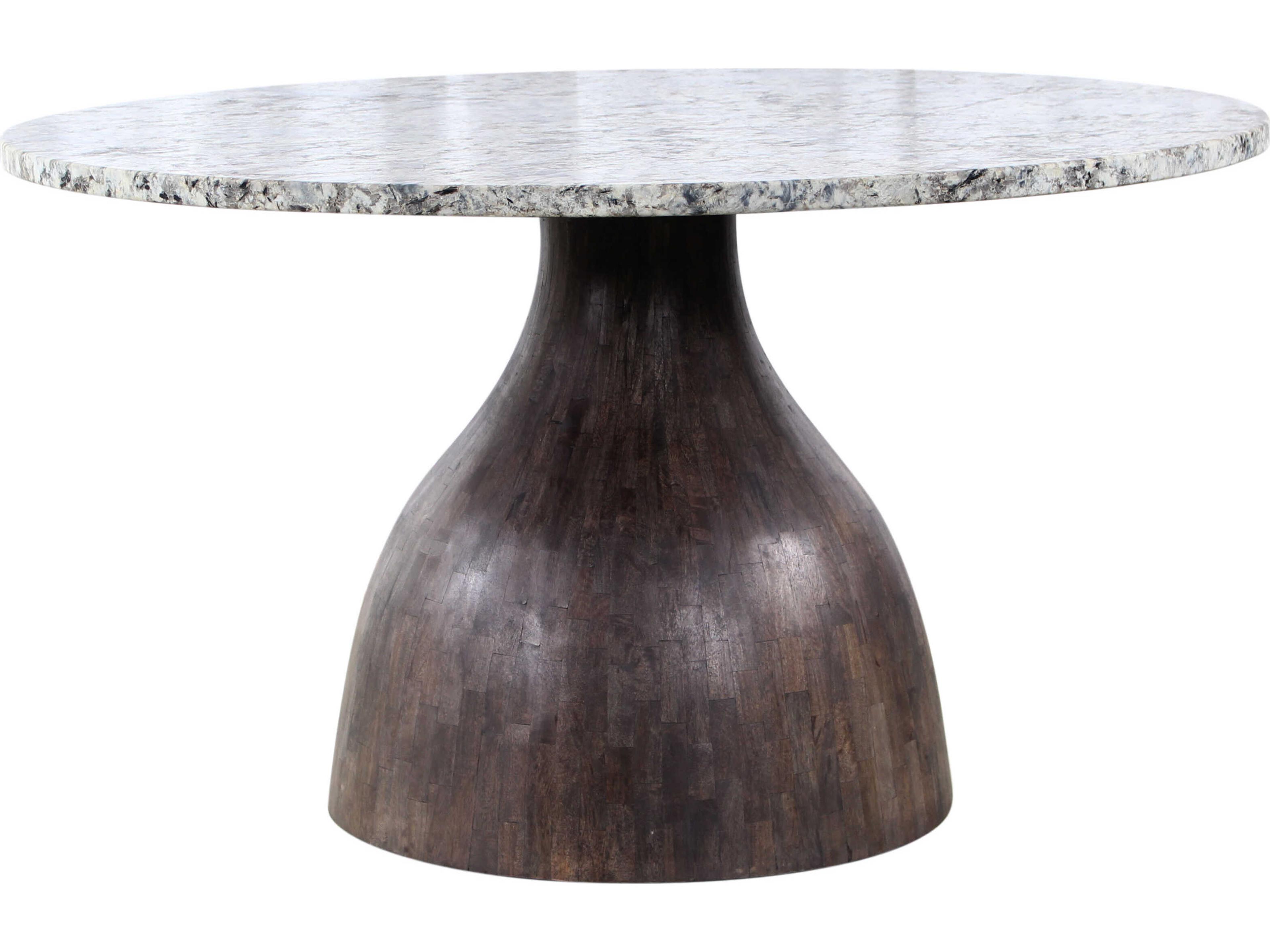 World Interiors Fargo Round Marble Dining Table