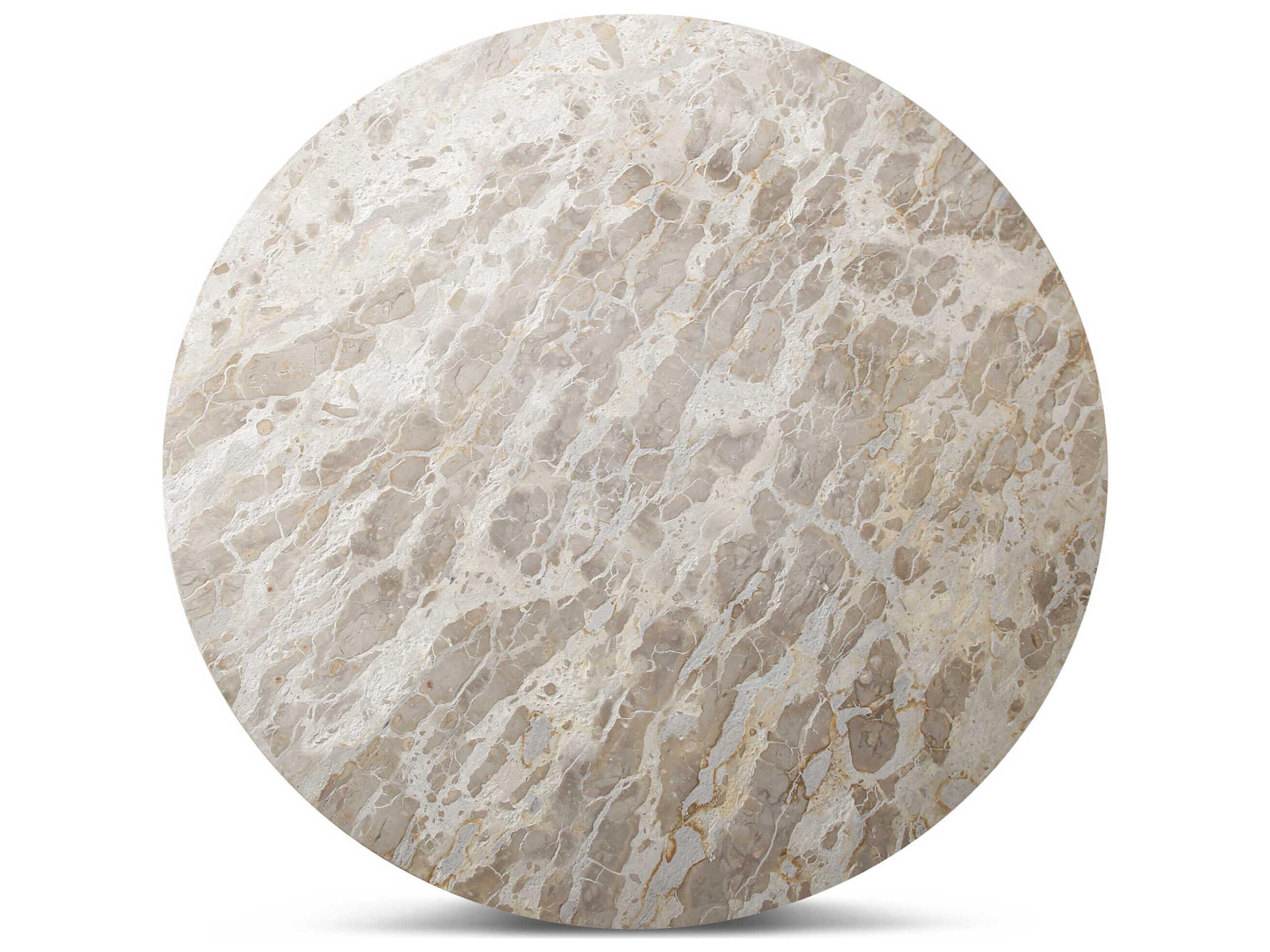 World Interiors Fargo Round Marble Dining Table