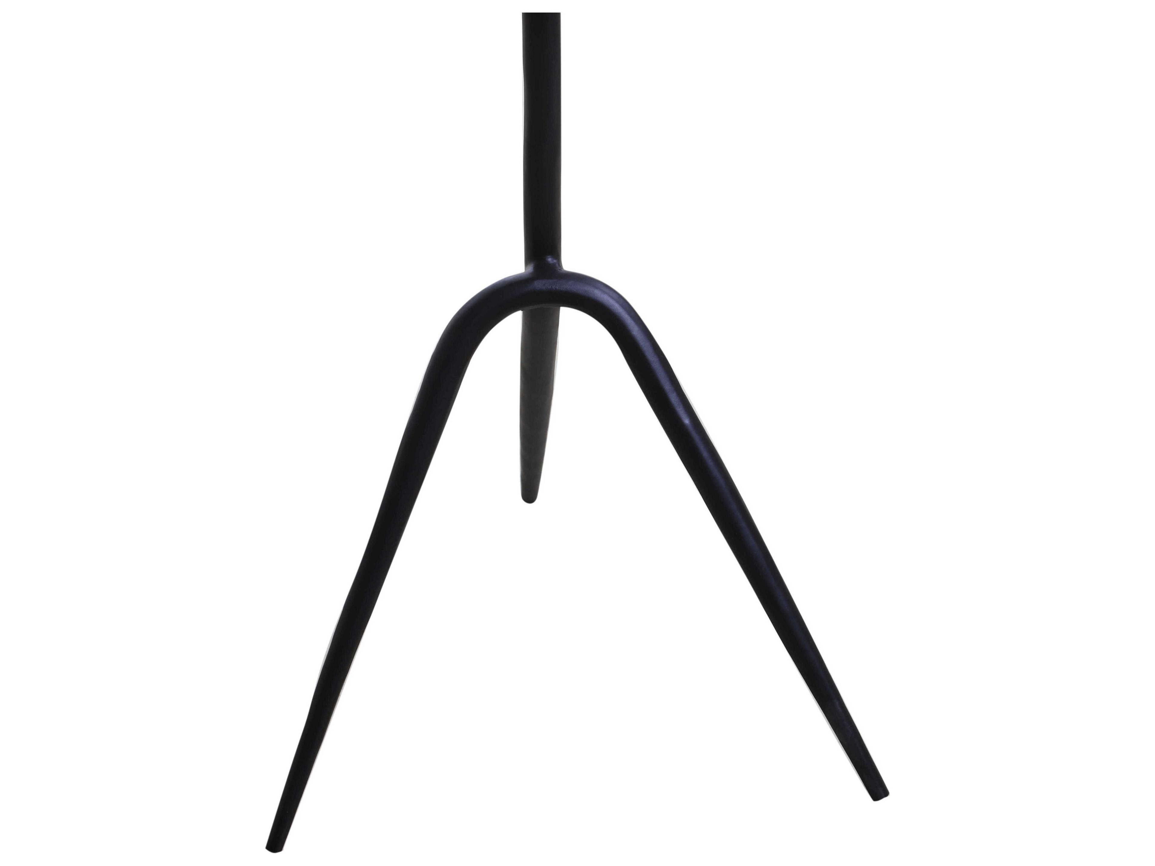 World Interiors Glacier Round Marble End Table