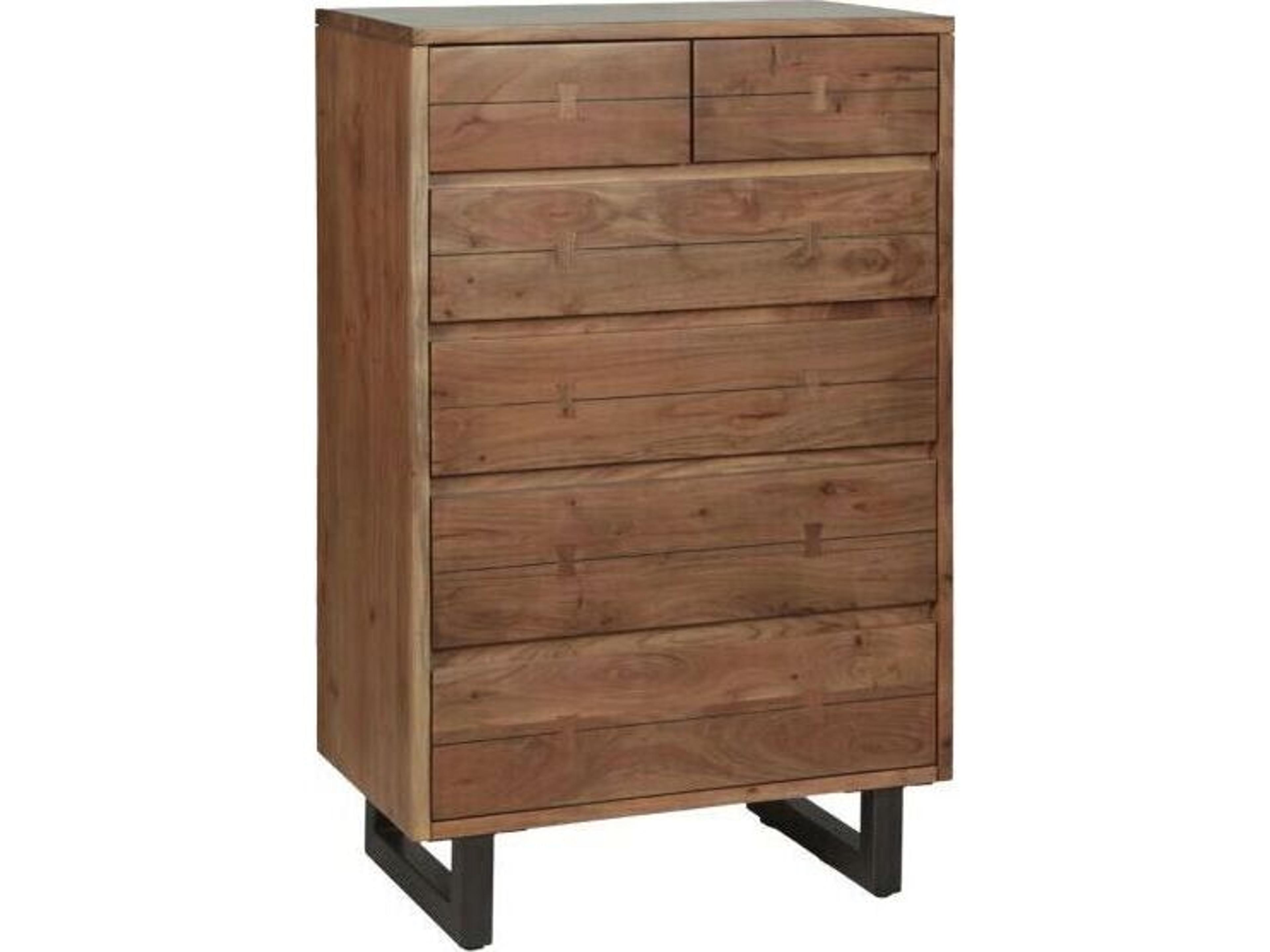 Glenwood Smoked Acacia Brown Wood Accent Chest