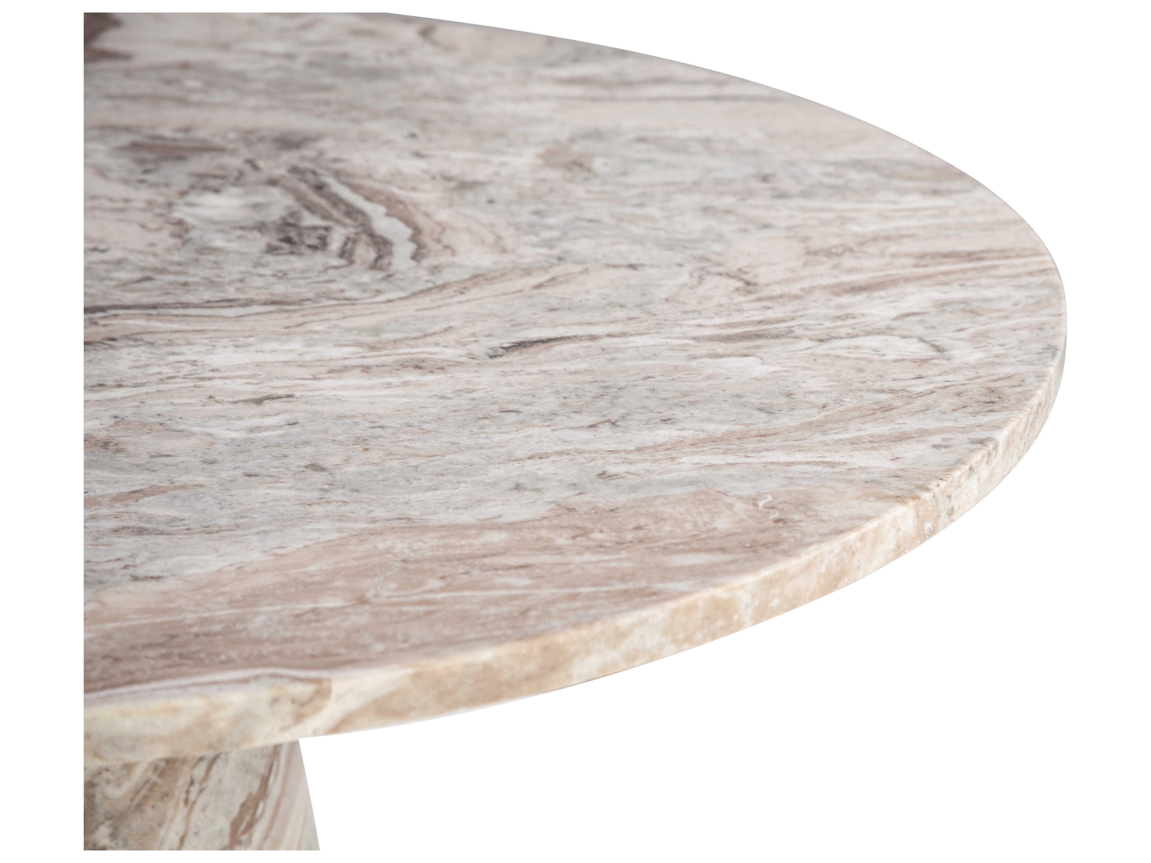 World Interiors Giza Round Marble Dining Table