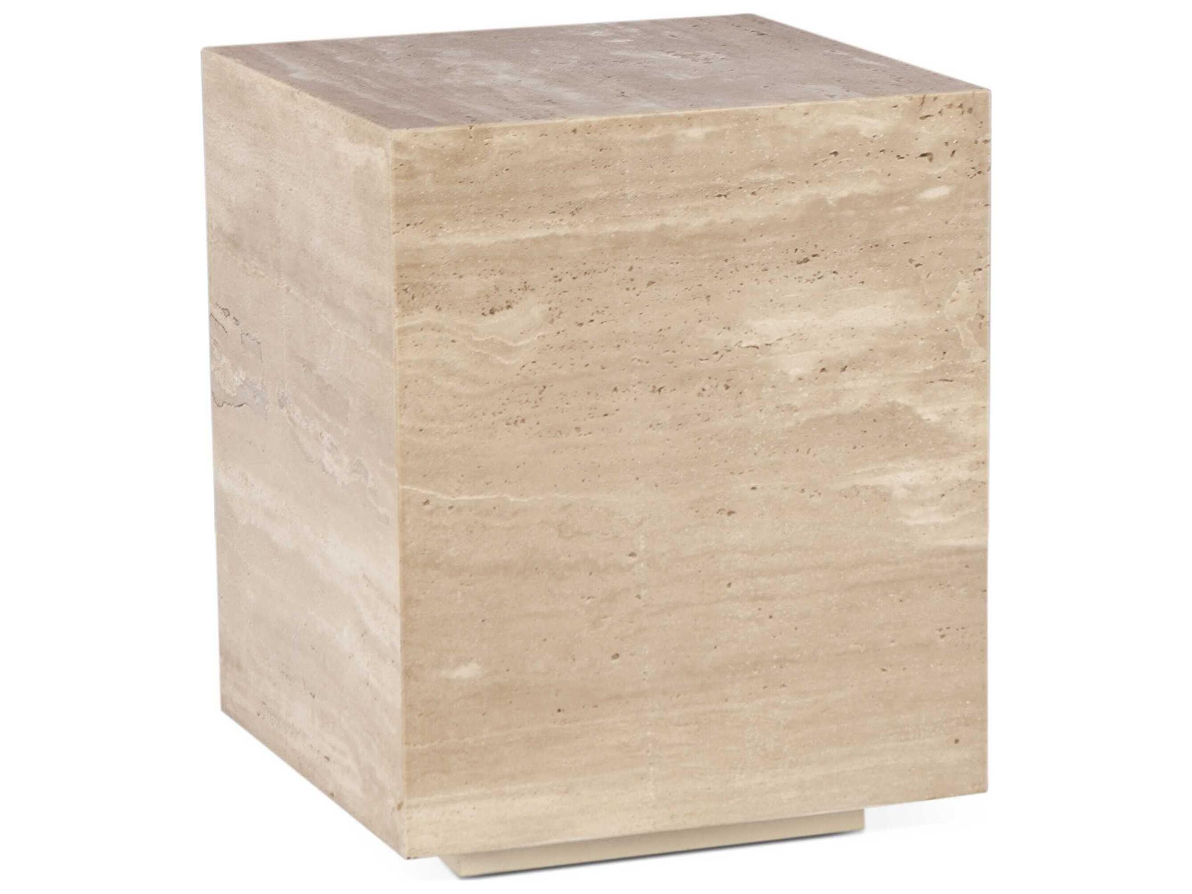 Giza Square Stone End Table