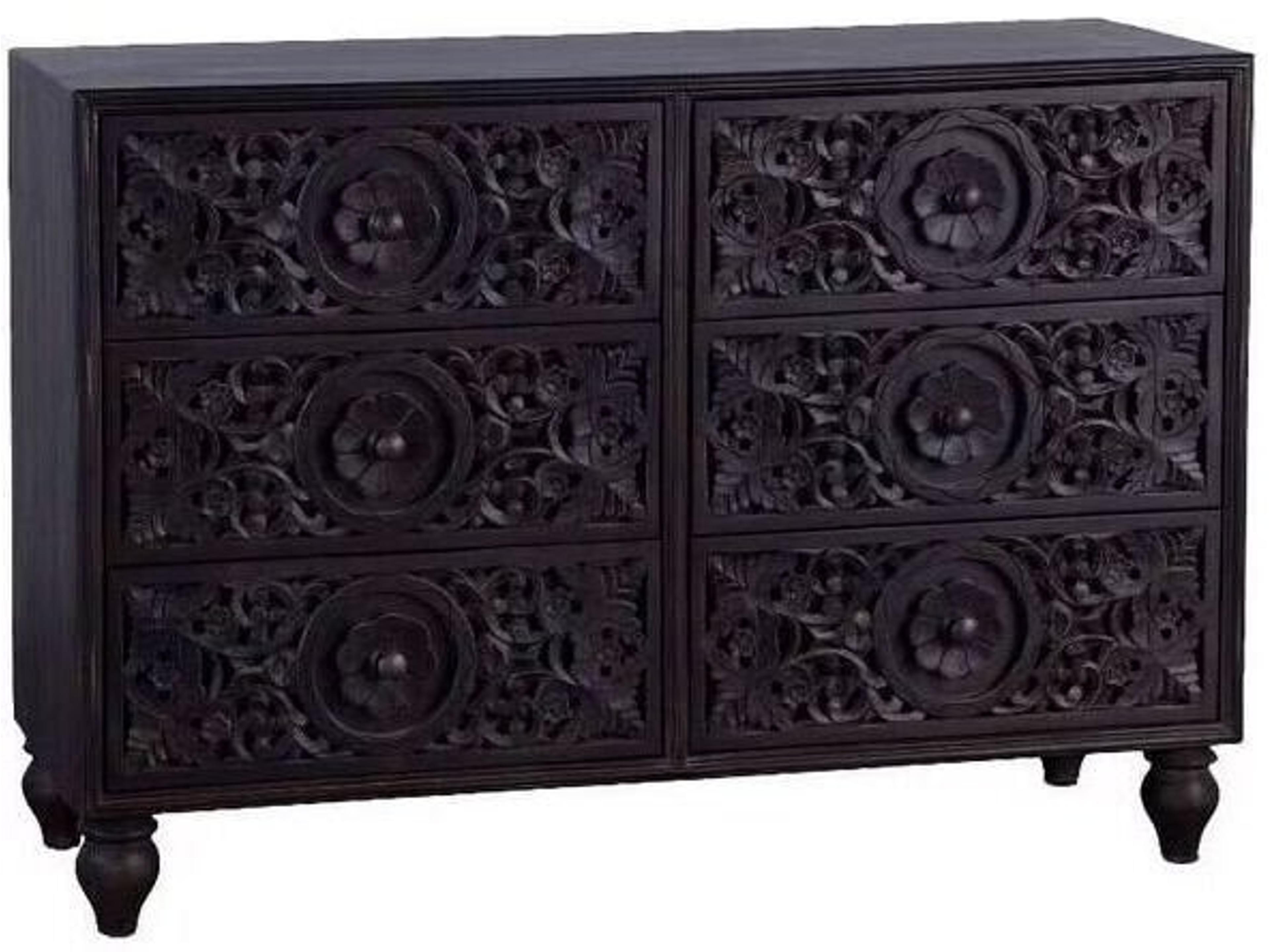 Haveli 6-Drawers Brown Mango Wood Double Dresser