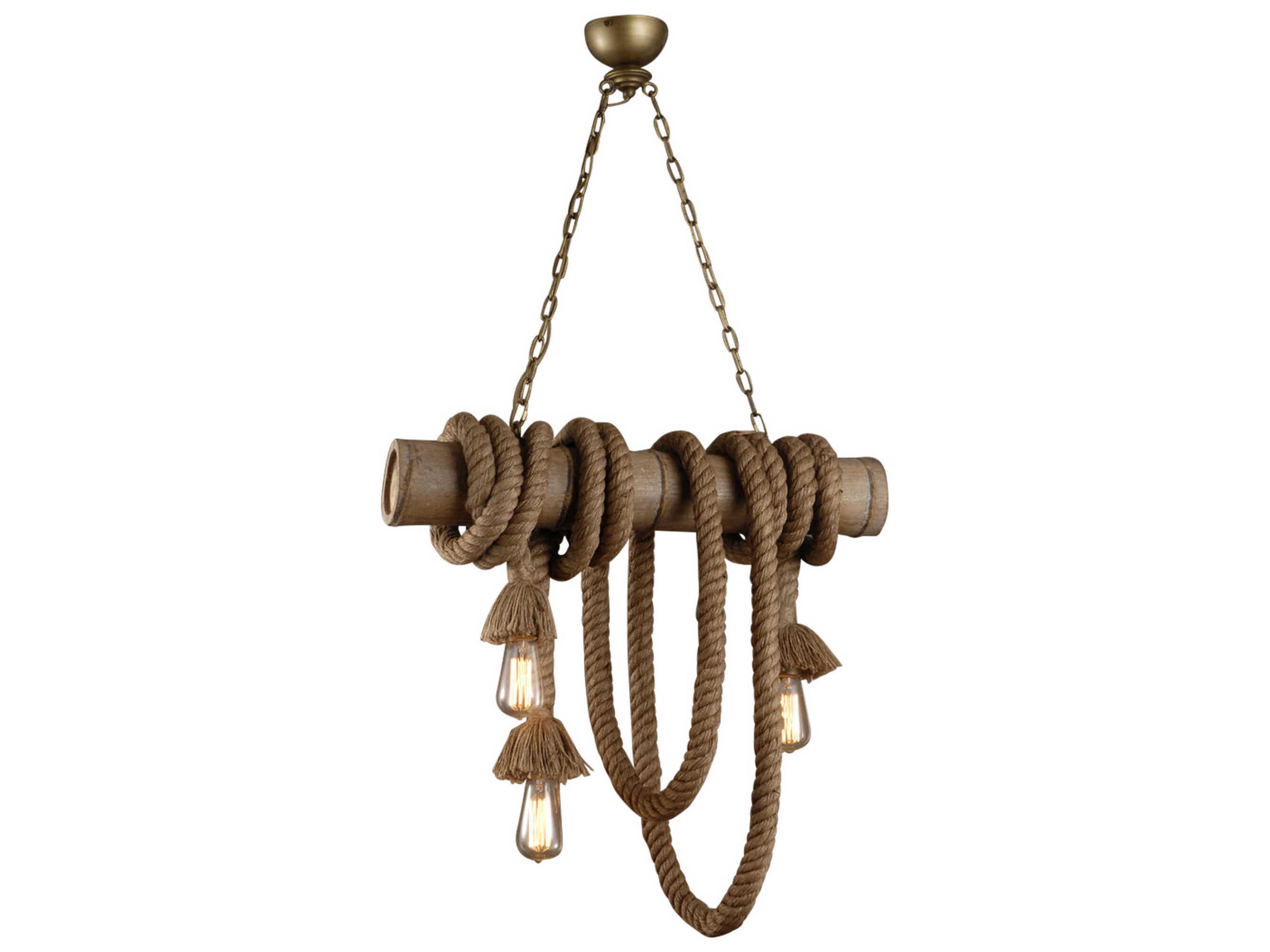 Heritage 3-Light Brown Island Pendant
