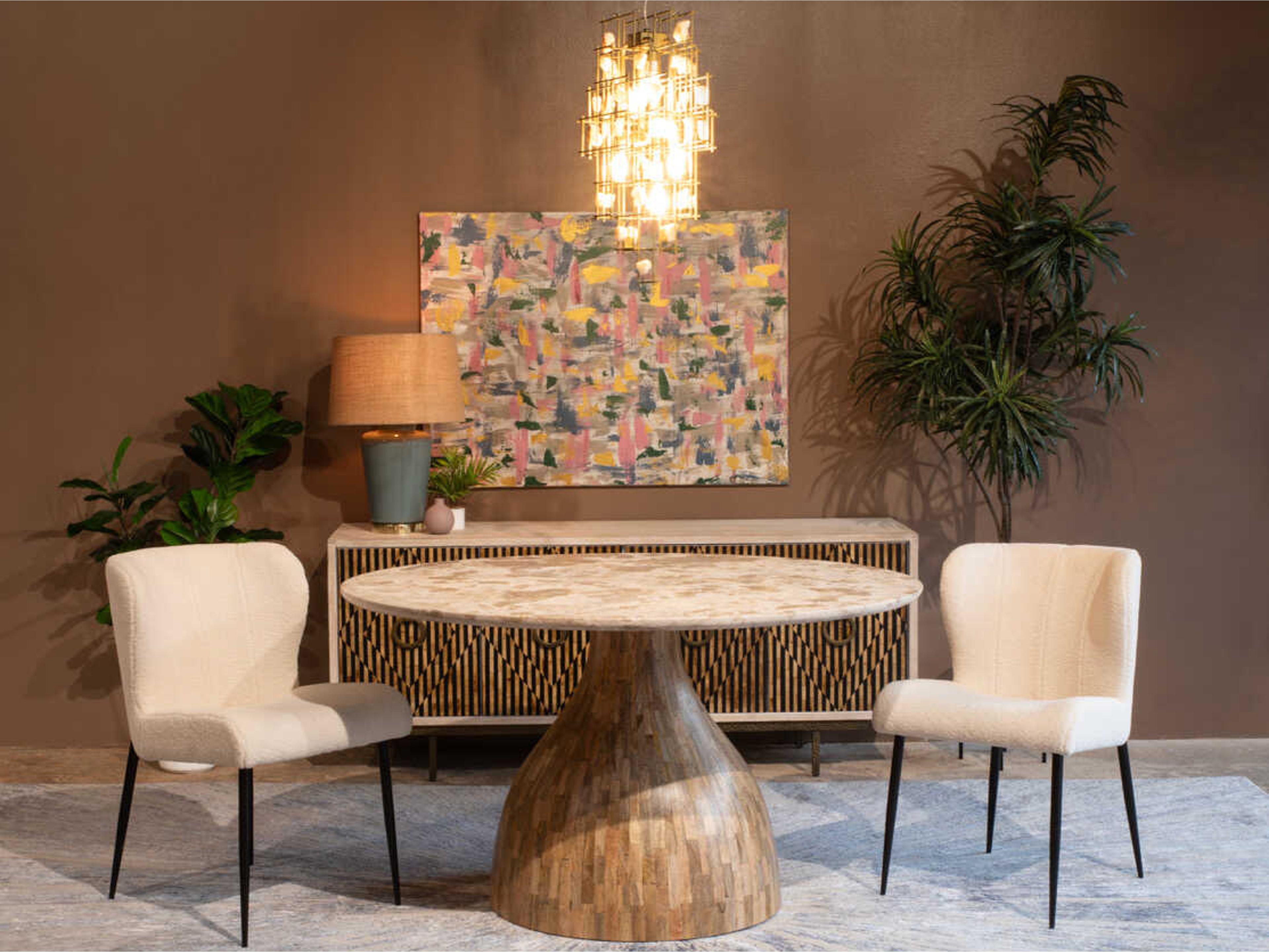 World Interiors Heritage 7-Light Matte Black Geometric Pendant