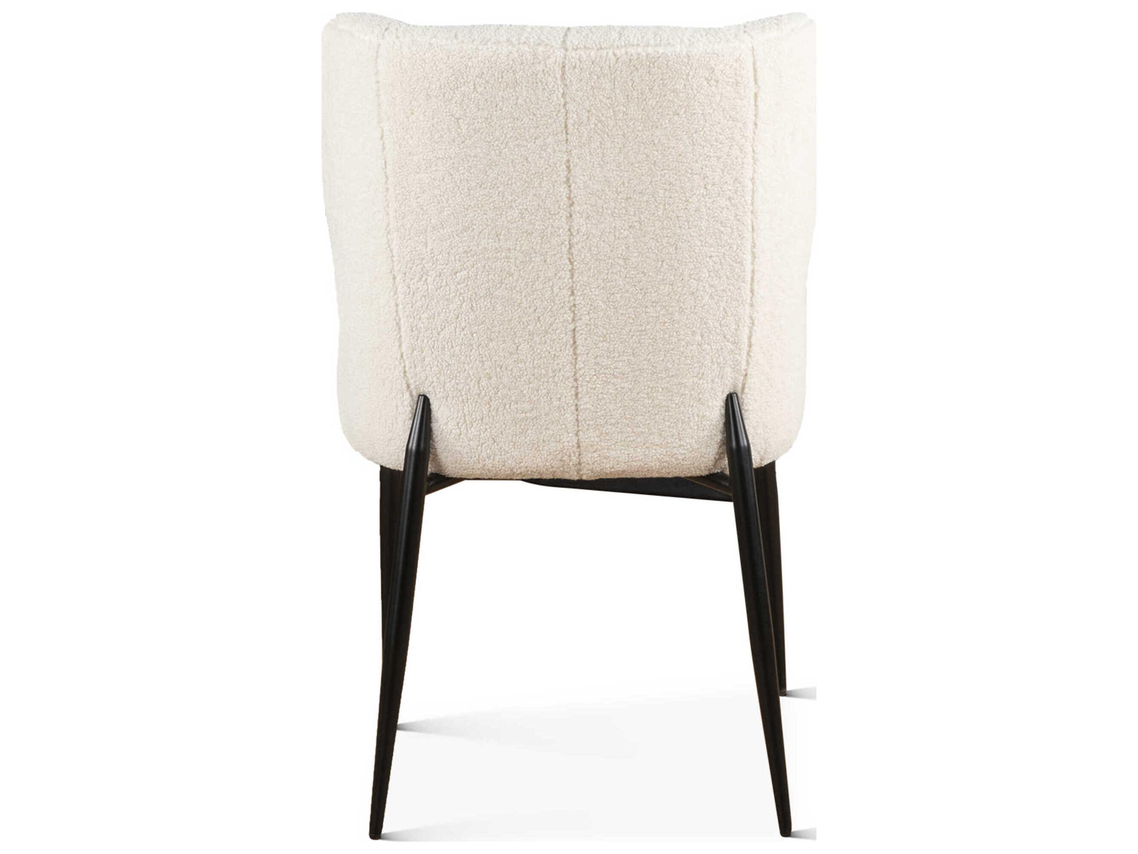 World Interiors Isabella White Upholstered Armless Dining Chair