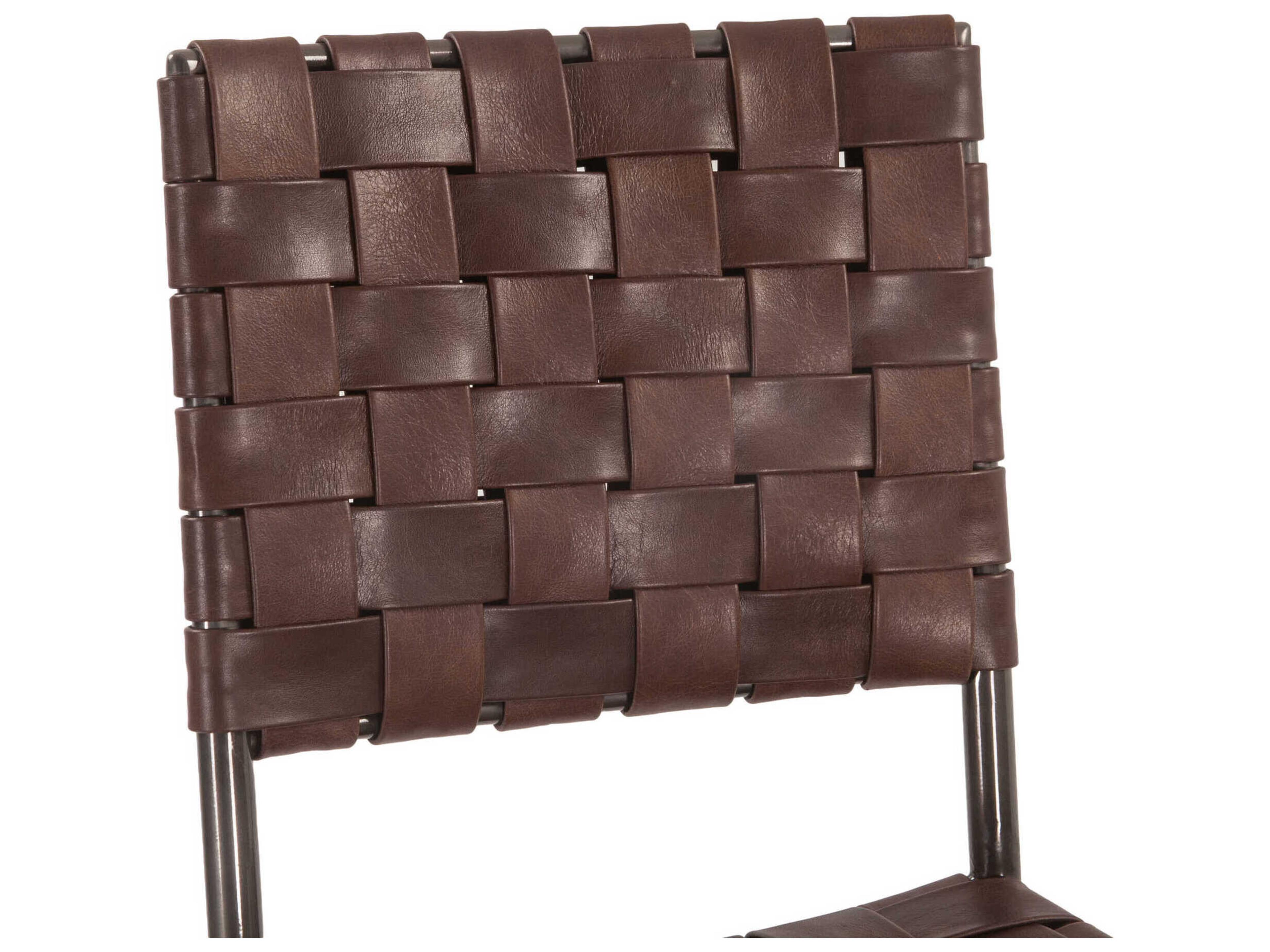 World Interiors Lund Leather Bar Stool