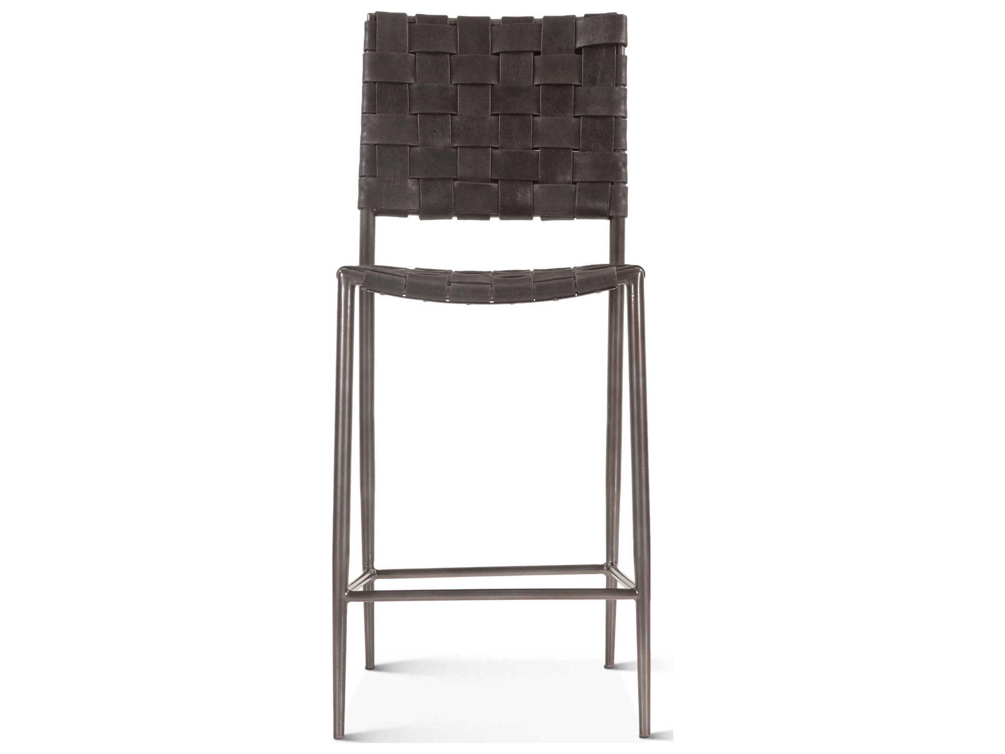 World Interiors Lund Leather Counter Stool