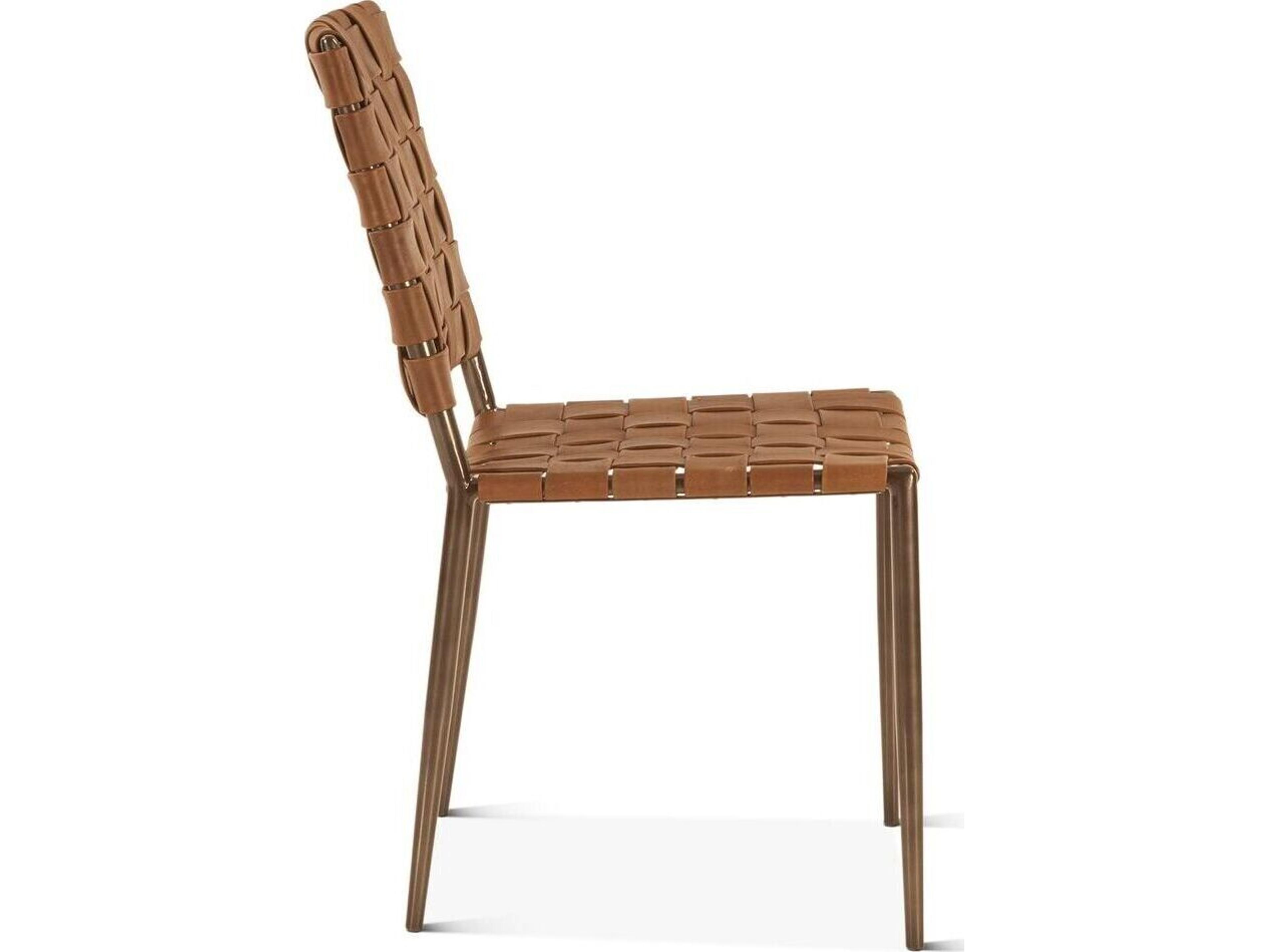 World Interiors Lund Brown Armless Dining Chair