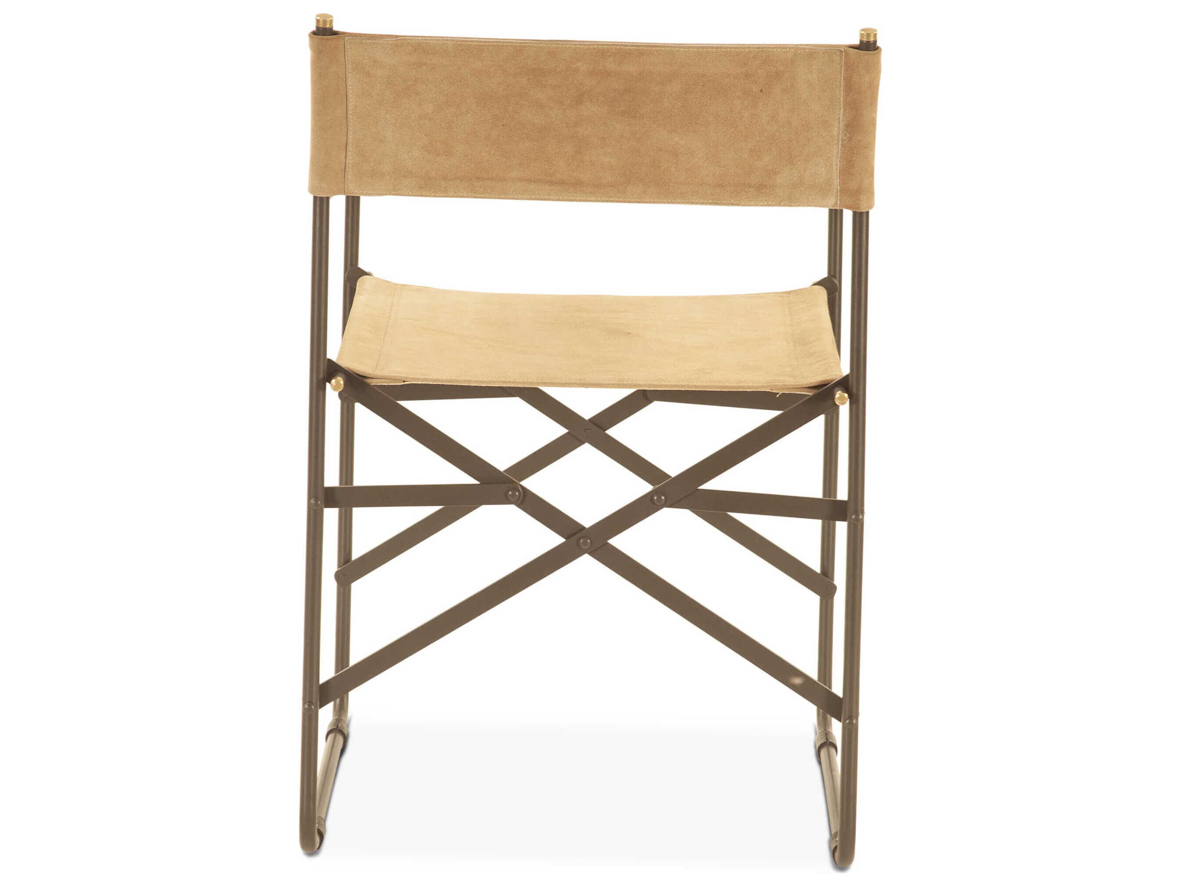 World Interiors Lund Brown Leather Arm Dining Chair