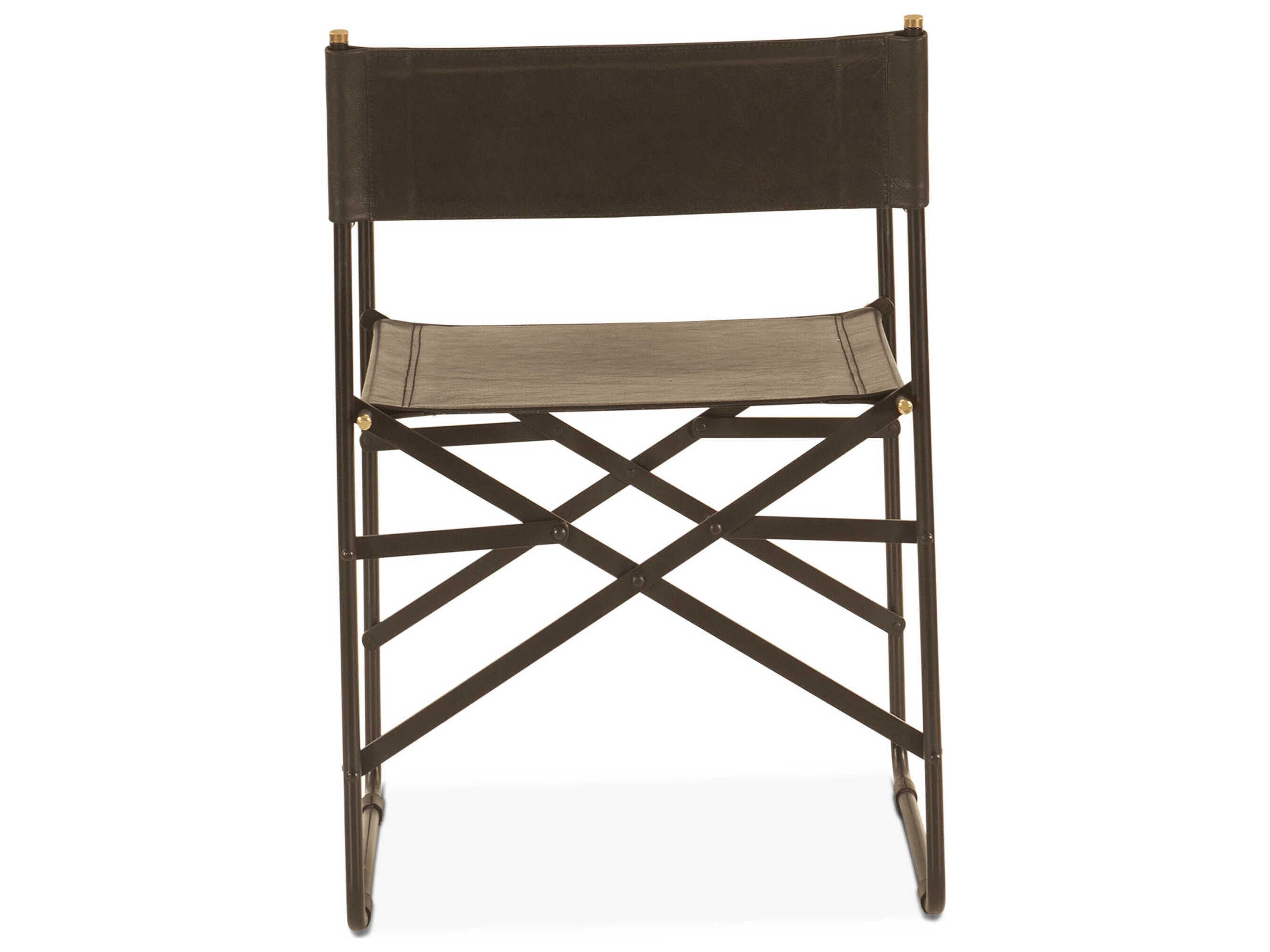 World Interiors Lund Brown Leather Arm Dining Chair