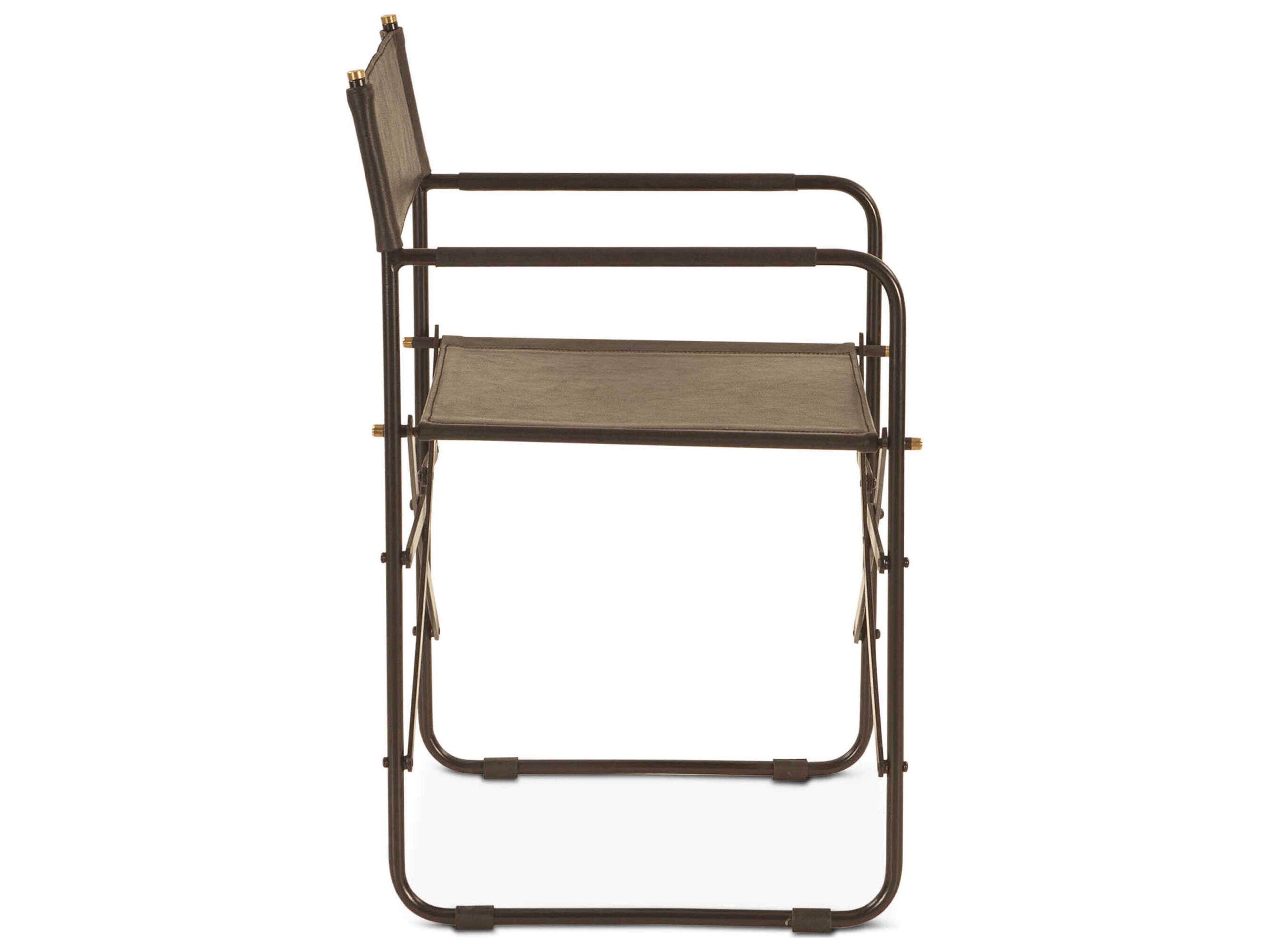 World Interiors Lund Brown Leather Arm Dining Chair