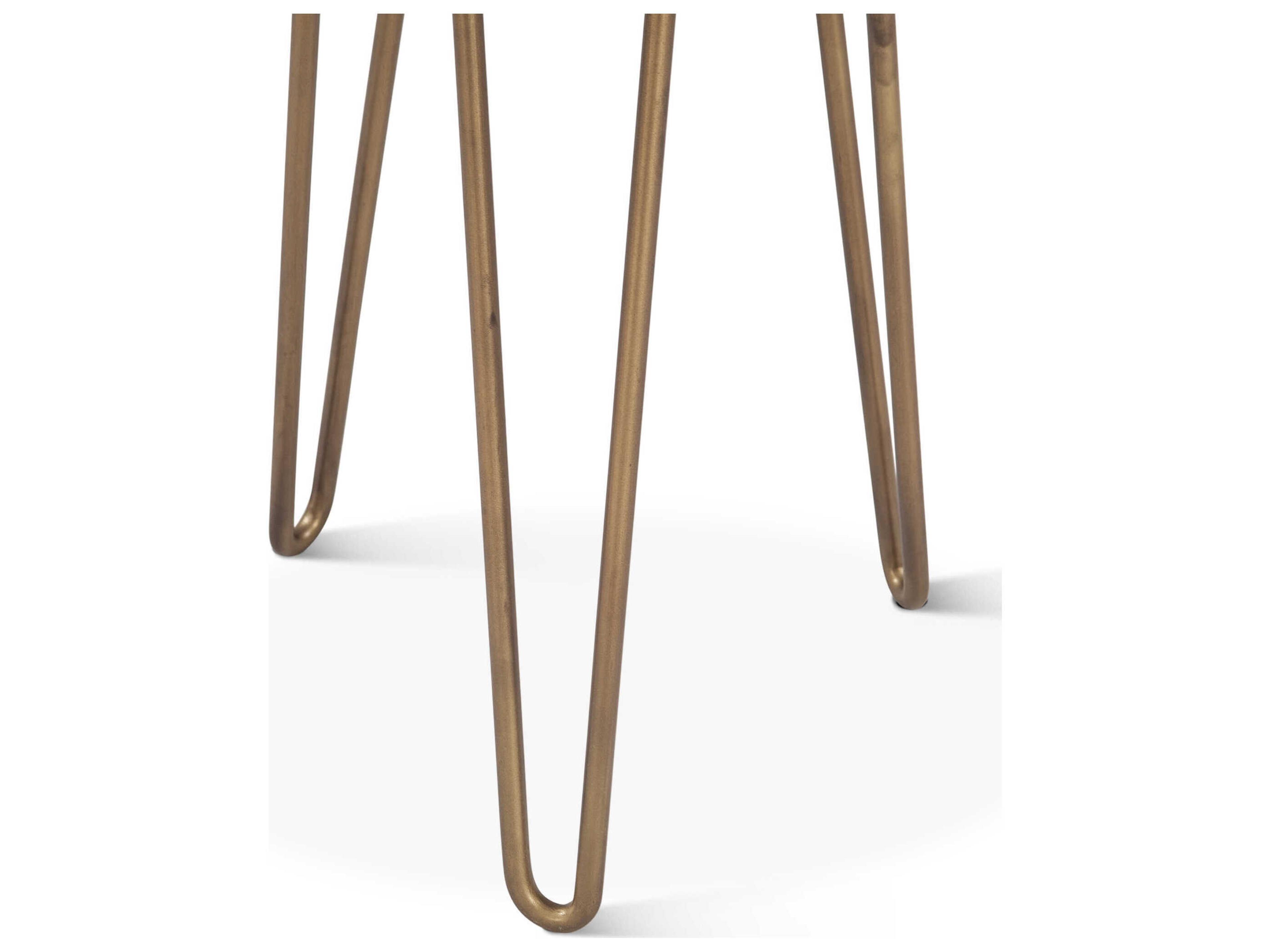 World Interiors Mumbai Round Stone End Table