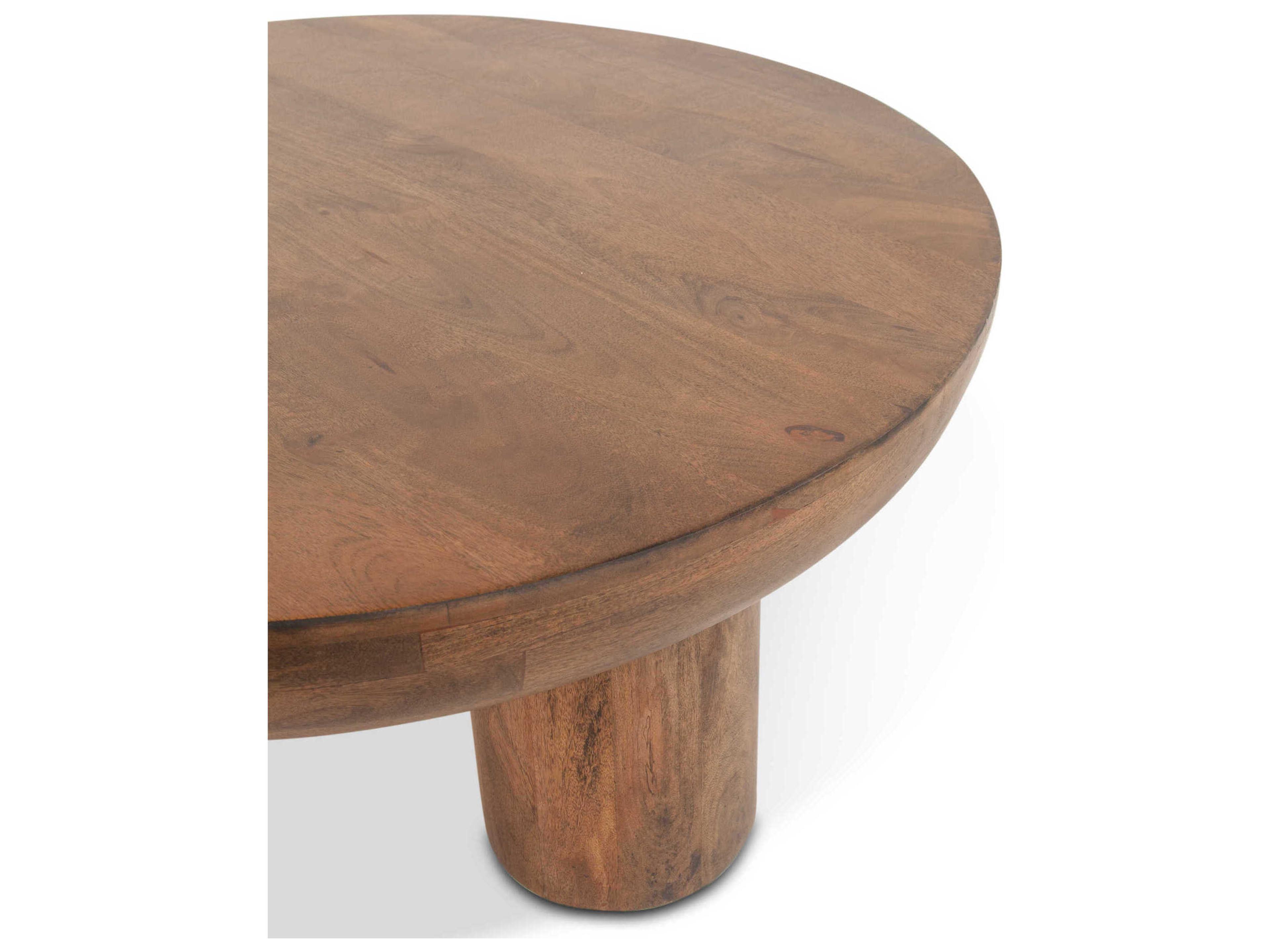 World Interiors Noto Round Wood Coffee Table