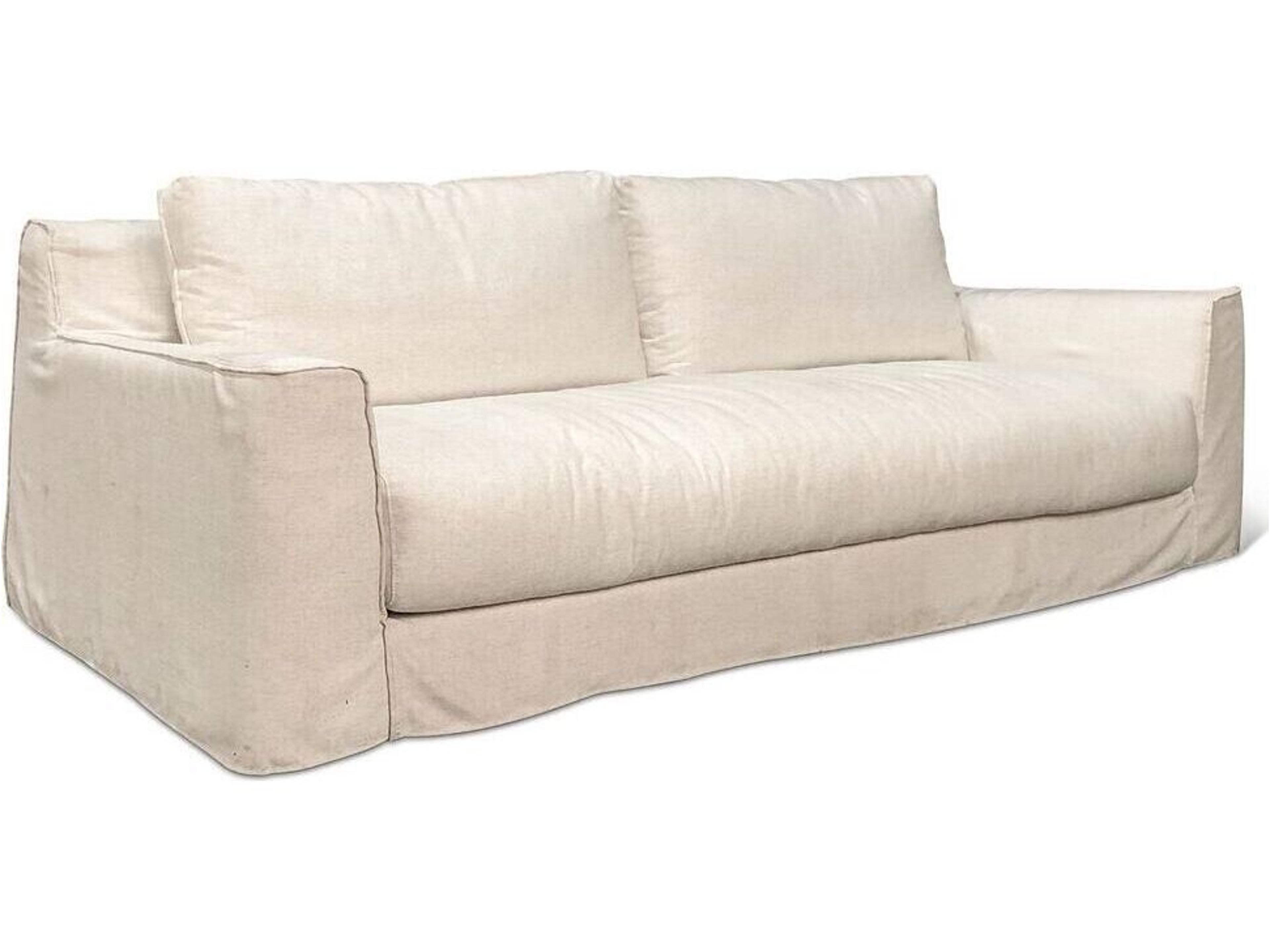 Oliver White Upholstered Sofa
