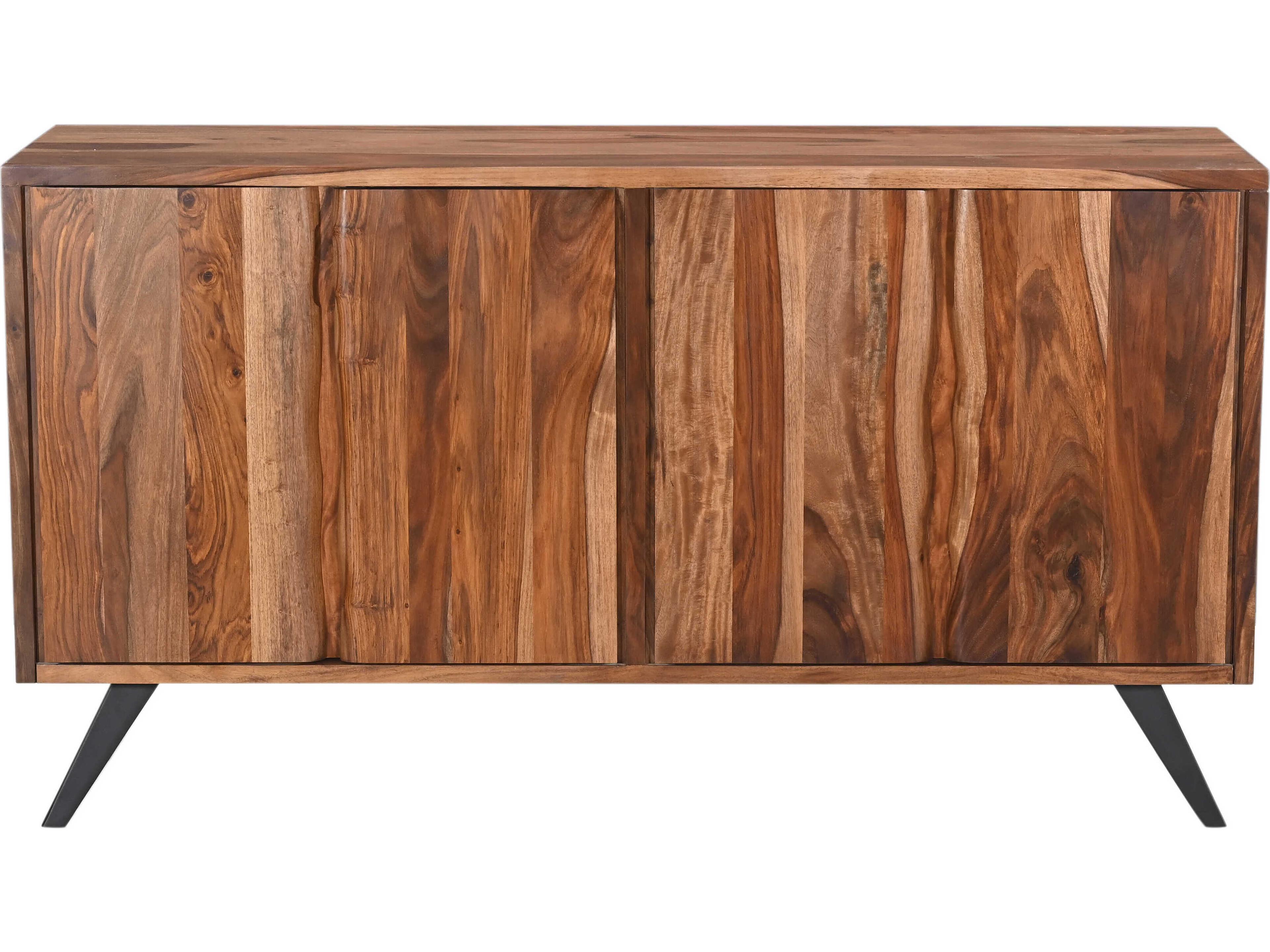 World Interiors Rosewood 62" Solid Wood Natural Sheesham Sideboard